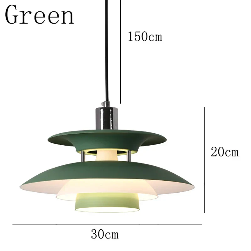 Danish UFO Pendant Ceiling Light – E27 Hanging Lamp for Bedroom & Dining Room - Image 15