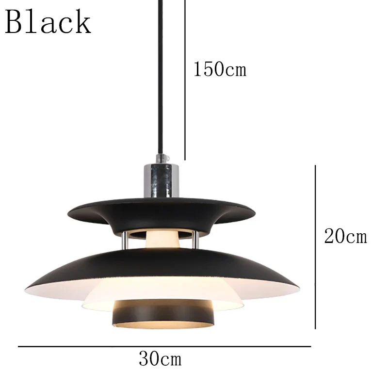 Danish UFO Pendant Ceiling Light – E27 Hanging Lamp for Bedroom & Dining Room - Image 16