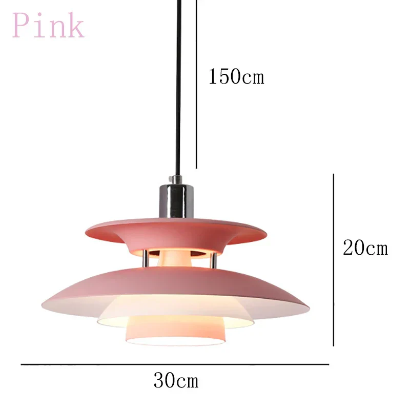 Danish UFO Pendant Ceiling Light – E27 Hanging Lamp for Bedroom & Dining Room - Image 18