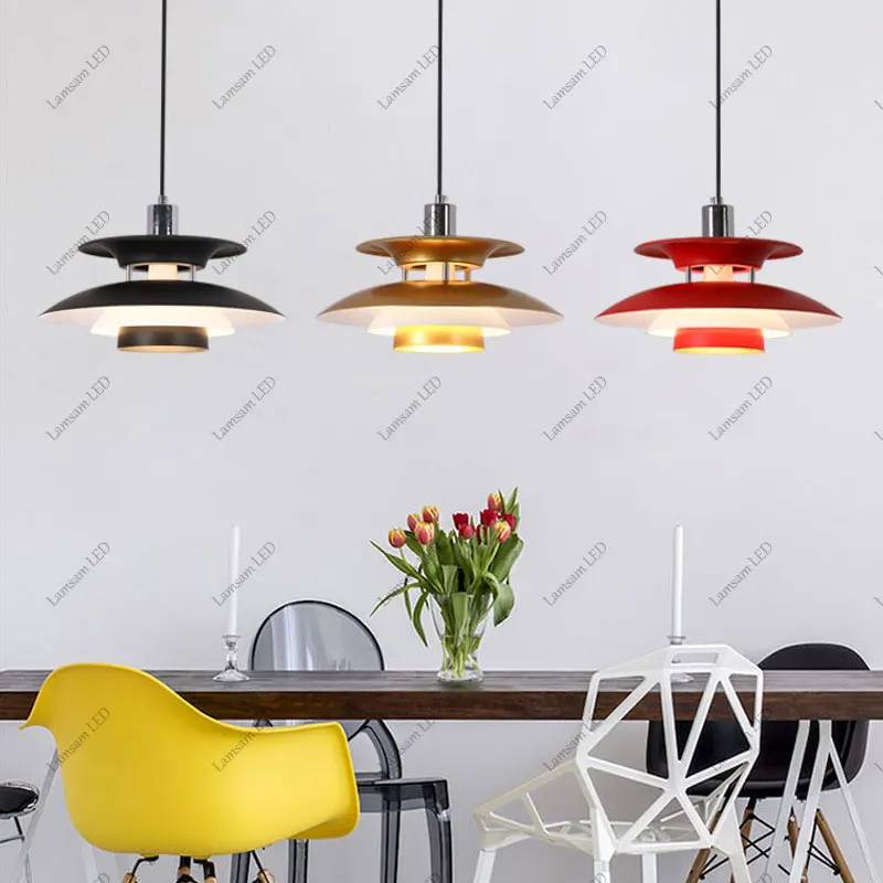 Danish UFO Pendant Ceiling Light – E27 Hanging Lamp for Bedroom & Dining Room - Image 3