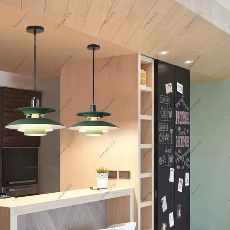 Danish UFO Pendant Ceiling Light – E27 Hanging Lamp for Bedroom & Dining Room - Image 4