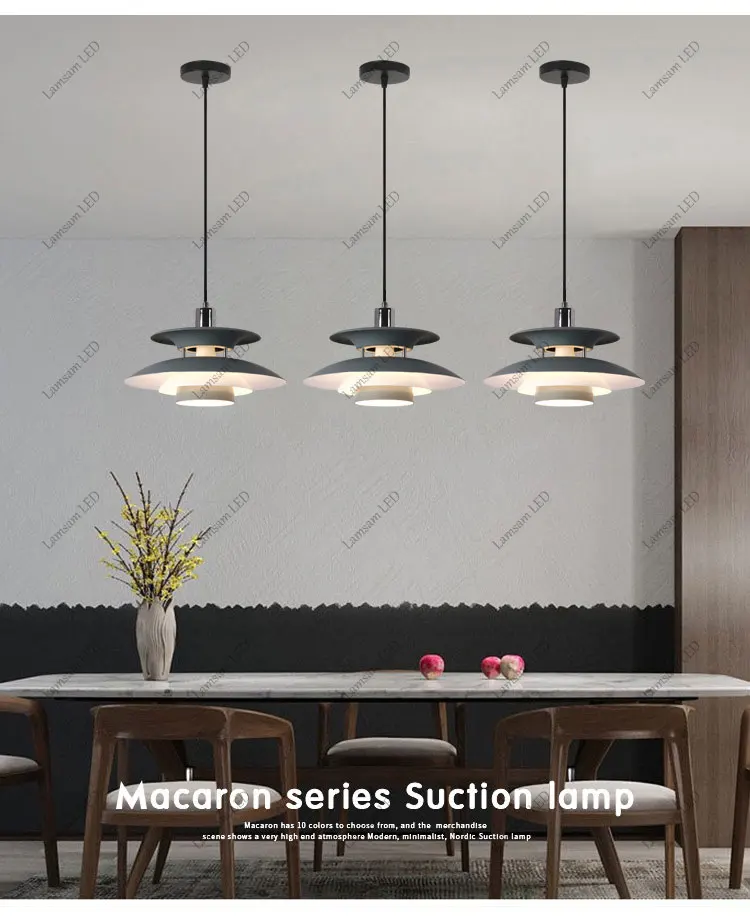 Danish UFO Pendant Ceiling Light – E27 Hanging Lamp for Bedroom & Dining Room - Image 7