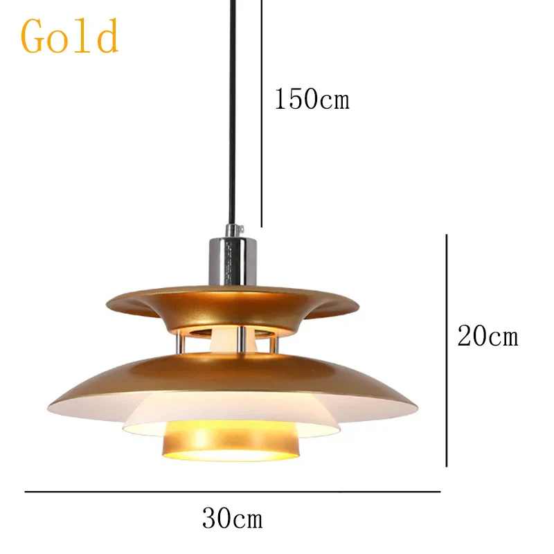 Danish UFO Pendant Ceiling Light – E27 Hanging Lamp for Bedroom & Dining Room - Image 9