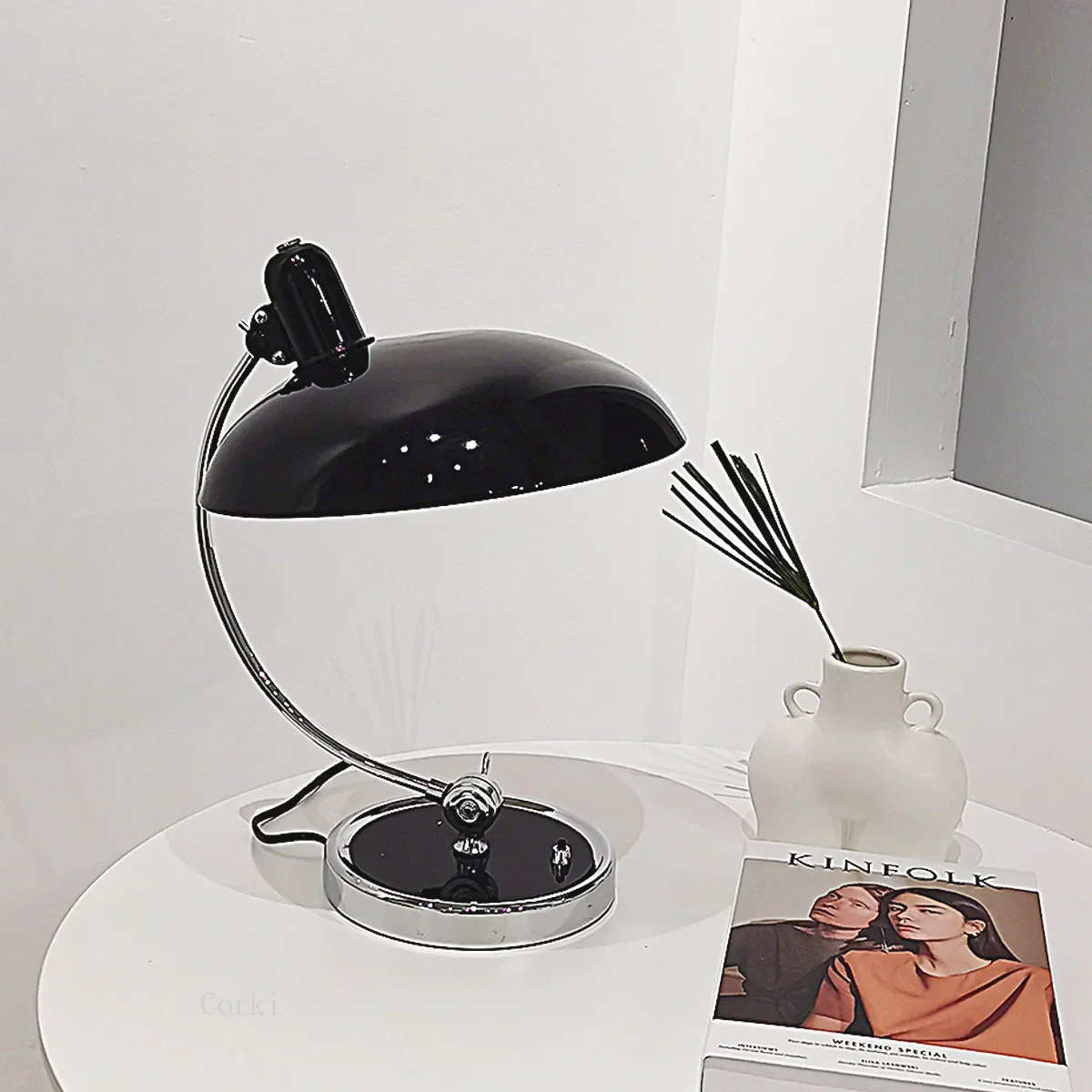 Danish Vintage Swing Arm Desk Lamp Clamp Mount Retro Art Table Light Office - Image 4