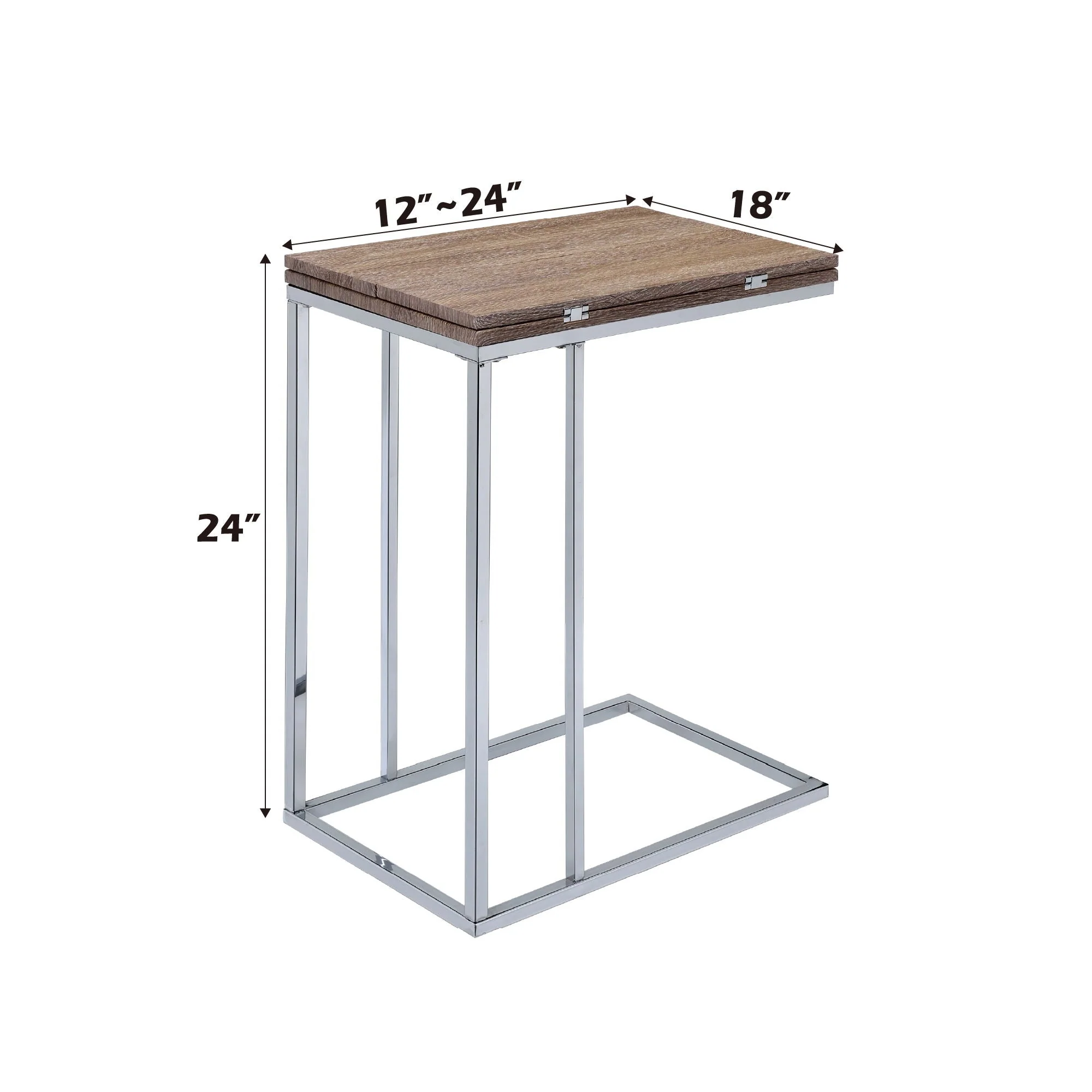 Danson - Weathered Accent Table - Oak - Image 4