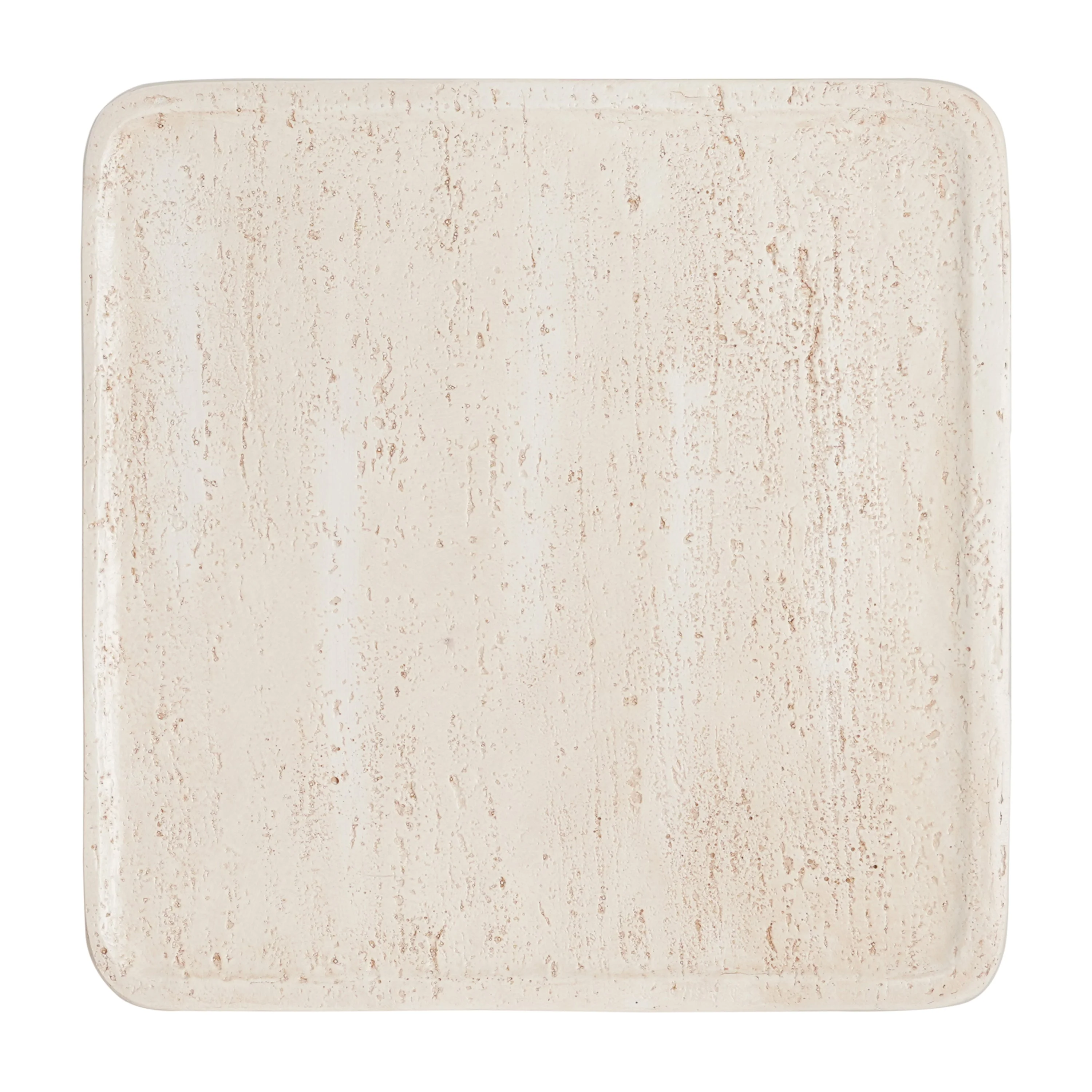 Daphne Outdoor Patio MGO Side Table Beige Travertine Finish - Image 7