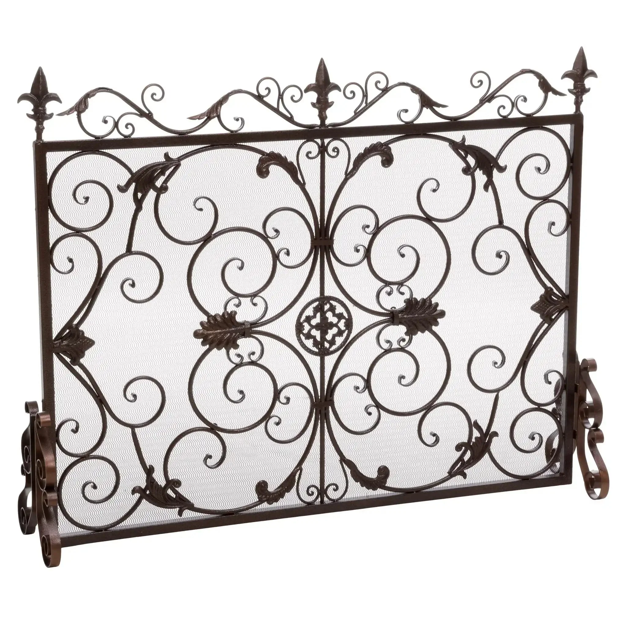 Darcie - Wrought Fireplace Screen, Ornate Design - Image 2
