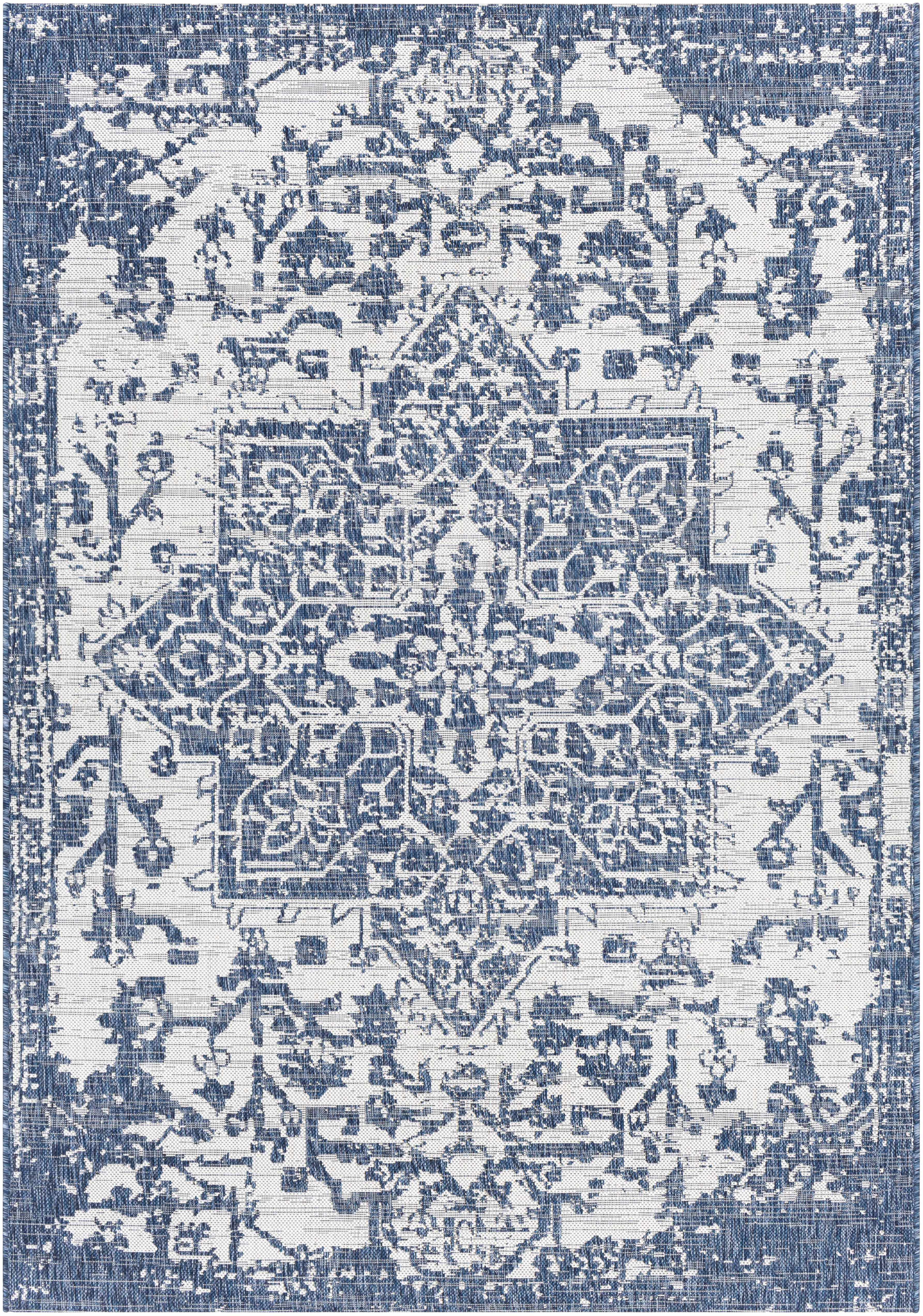 Dark Blue Kilmacolm Indoor & Outdoor Area Rug - Clearance - Image 10