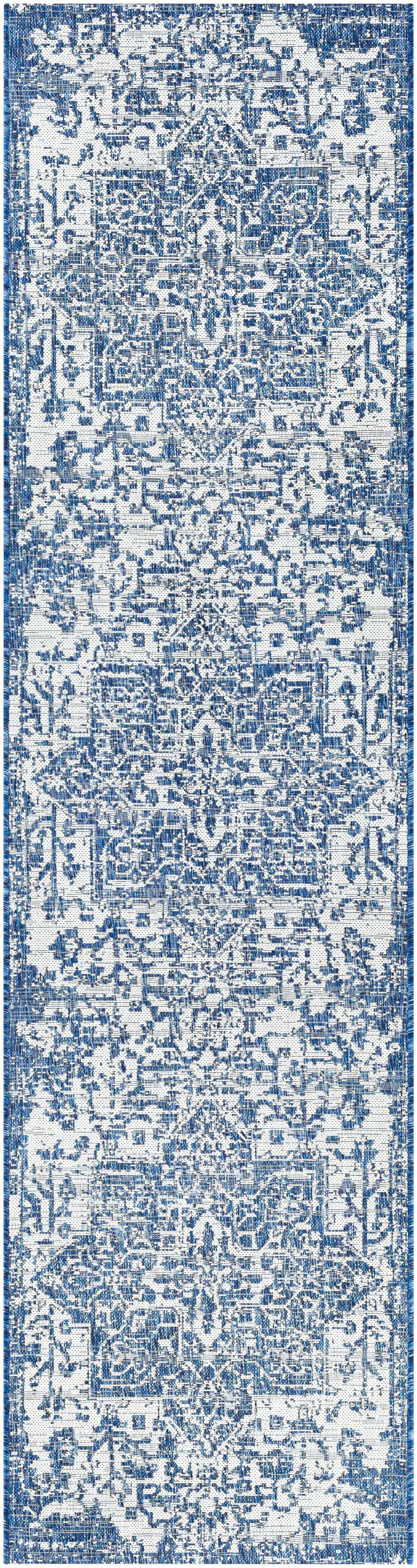 Dark Blue Kilmacolm Indoor & Outdoor Area Rug - Clearance - Image 11