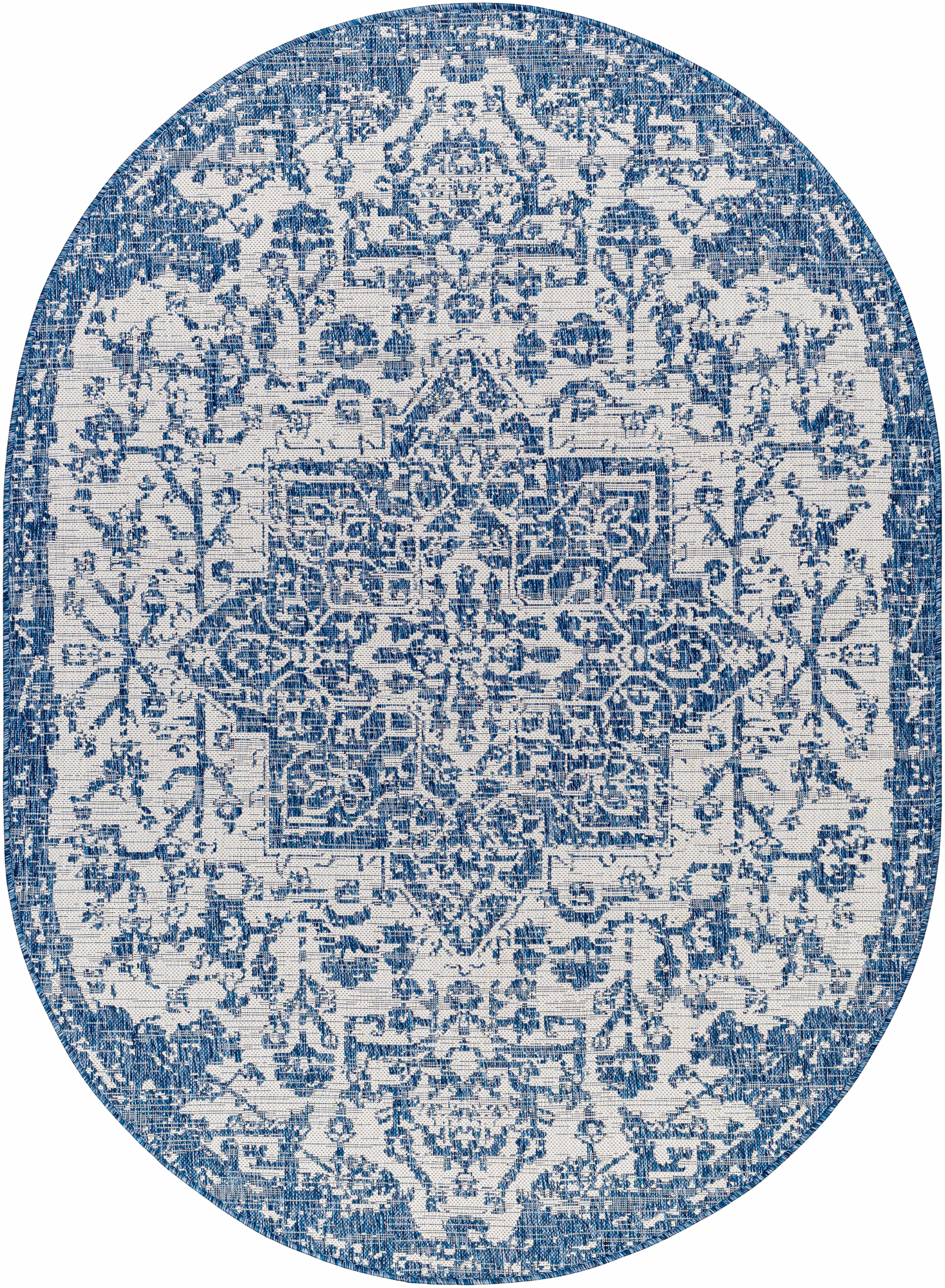 Dark Blue Kilmacolm Indoor & Outdoor Area Rug - Clearance - Image 15