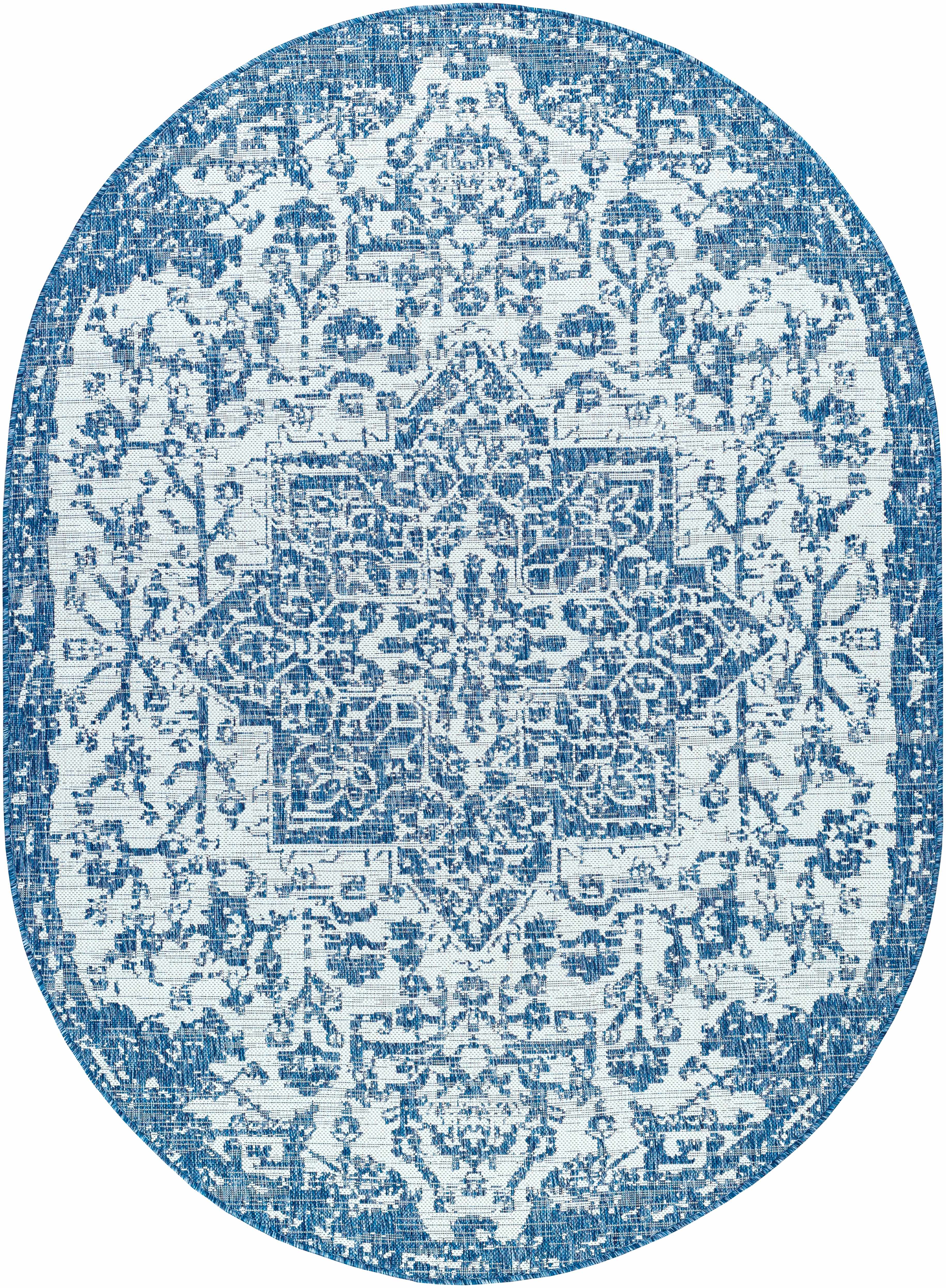 Dark Blue Kilmacolm Indoor & Outdoor Area Rug - Clearance - Image 16