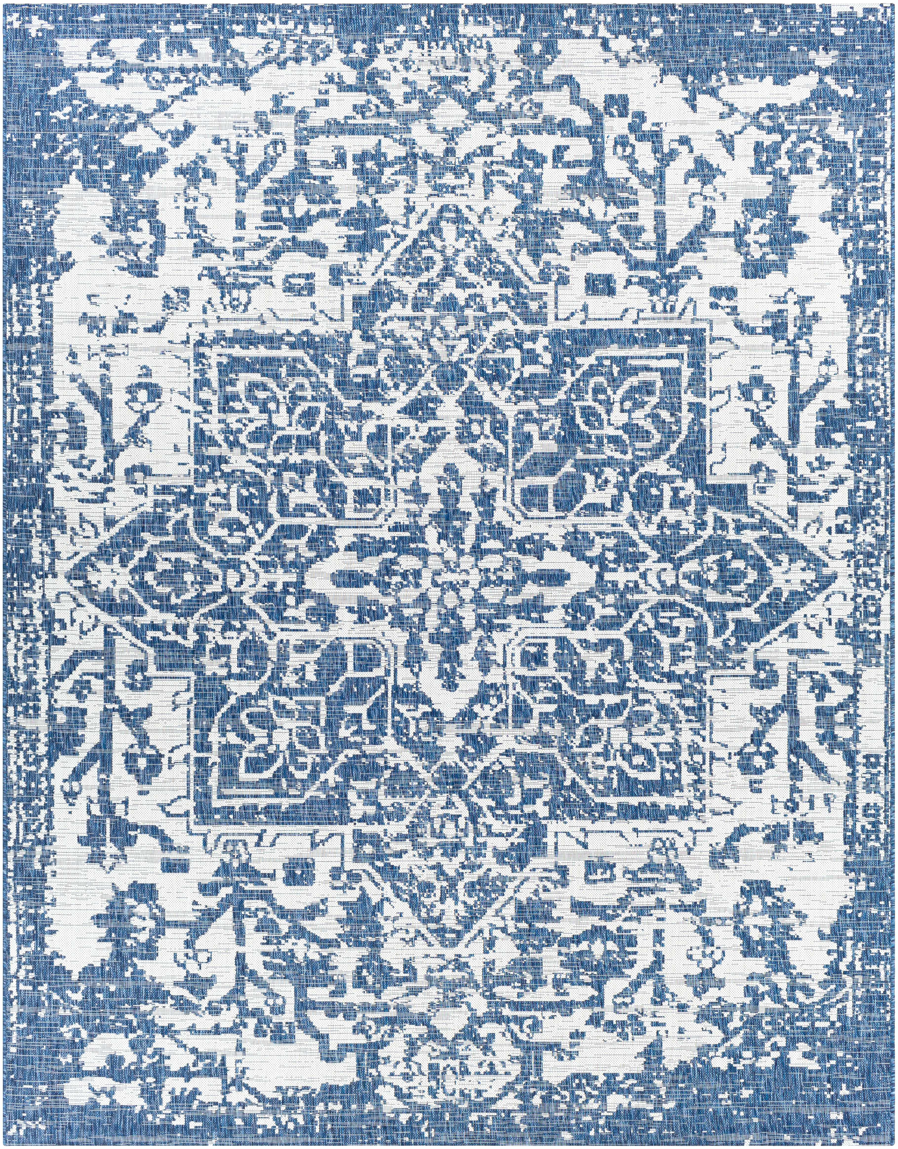 Dark Blue Kilmacolm Indoor & Outdoor Area Rug - Clearance - Image 2