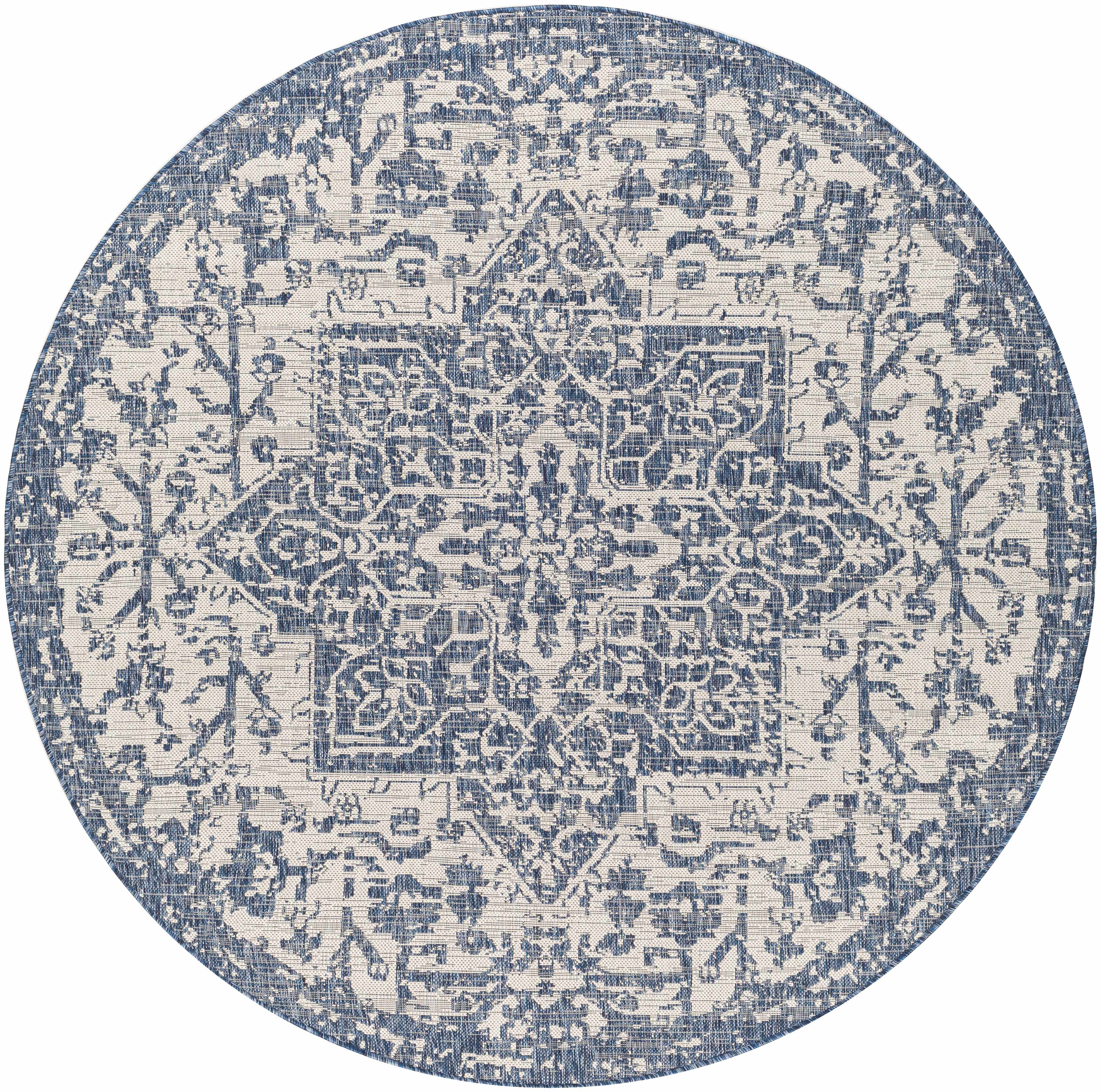 Dark Blue Kilmacolm Indoor & Outdoor Area Rug - Clearance - Image 5