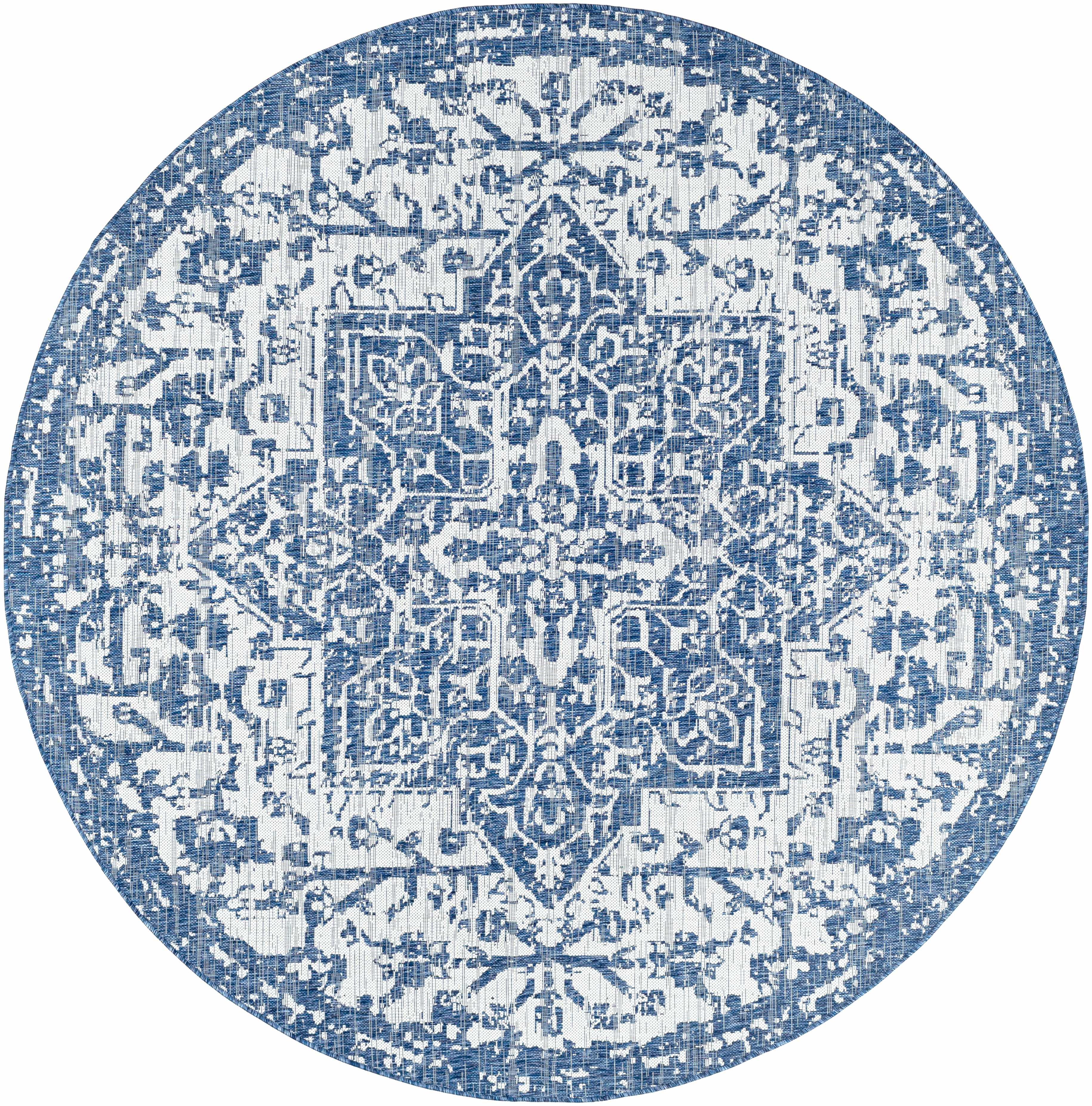 Dark Blue Kilmacolm Indoor & Outdoor Area Rug - Clearance - Image 6