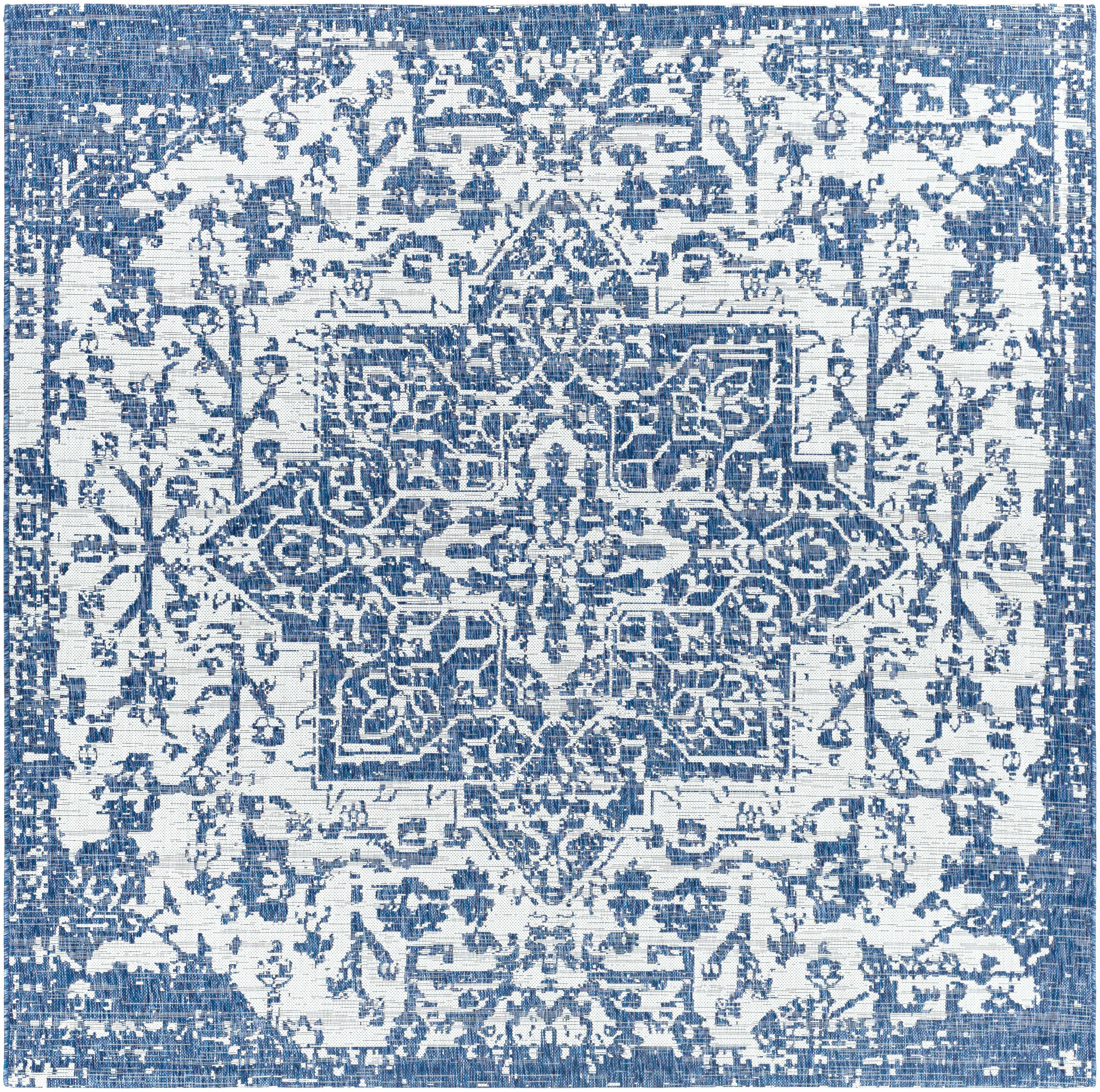 Dark Blue Kilmacolm Indoor & Outdoor Area Rug - Clearance - Image 7