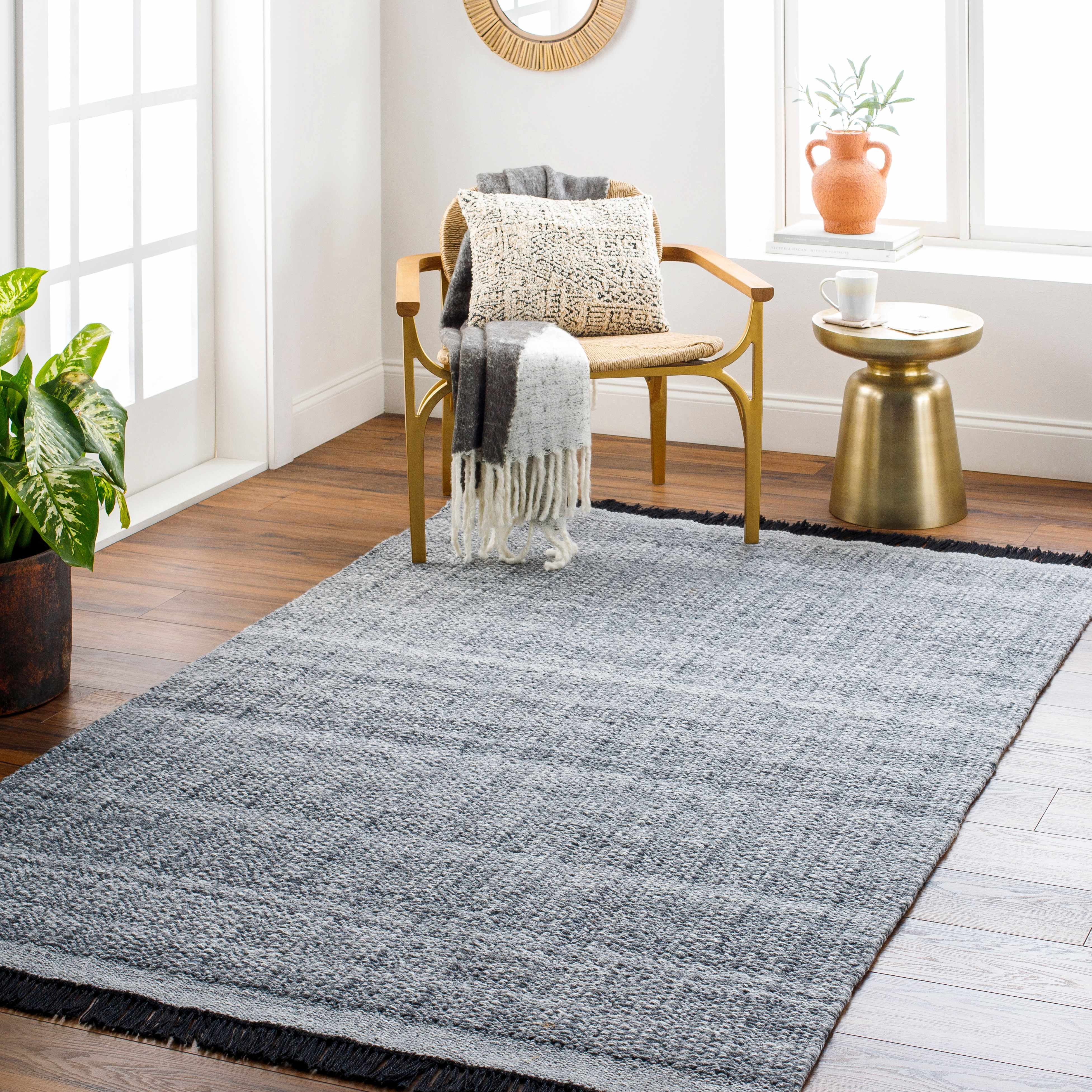 Dark Gray Anane Area Rug - Clearance - Image 2