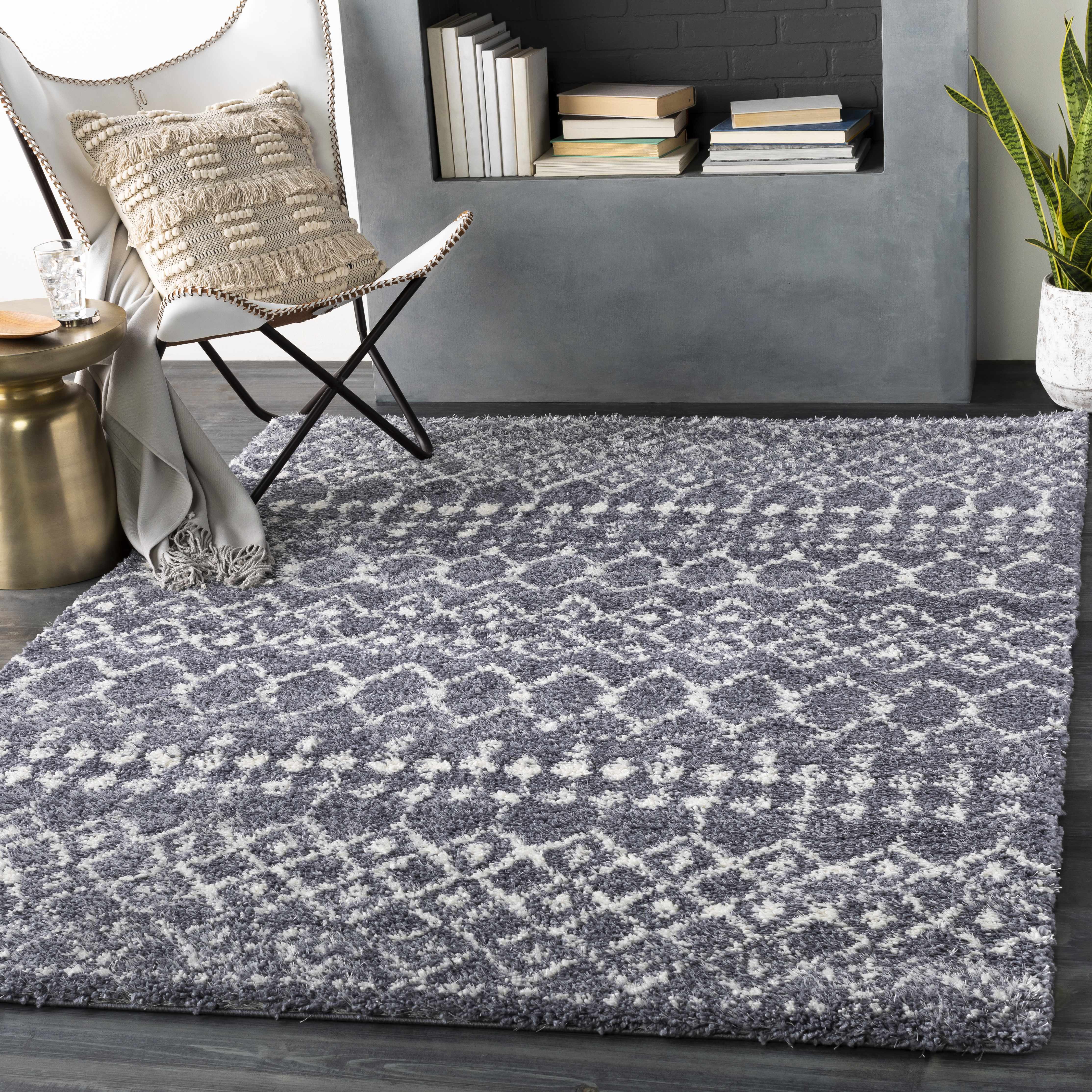 Dark Gray Blue Navassa Area Rug - Clearance - Image 2
