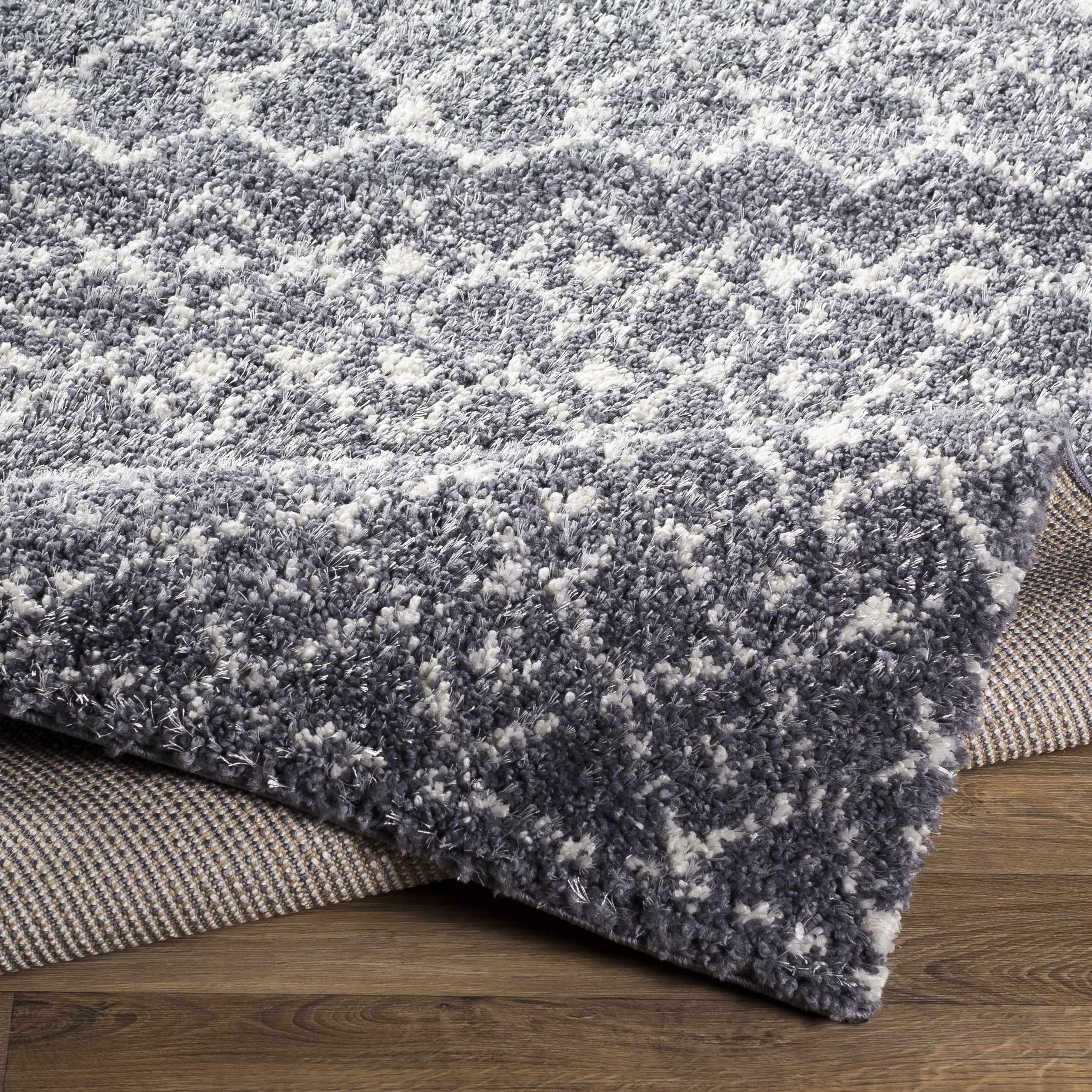 Dark Gray Blue Navassa Area Rug - Clearance - Image 6