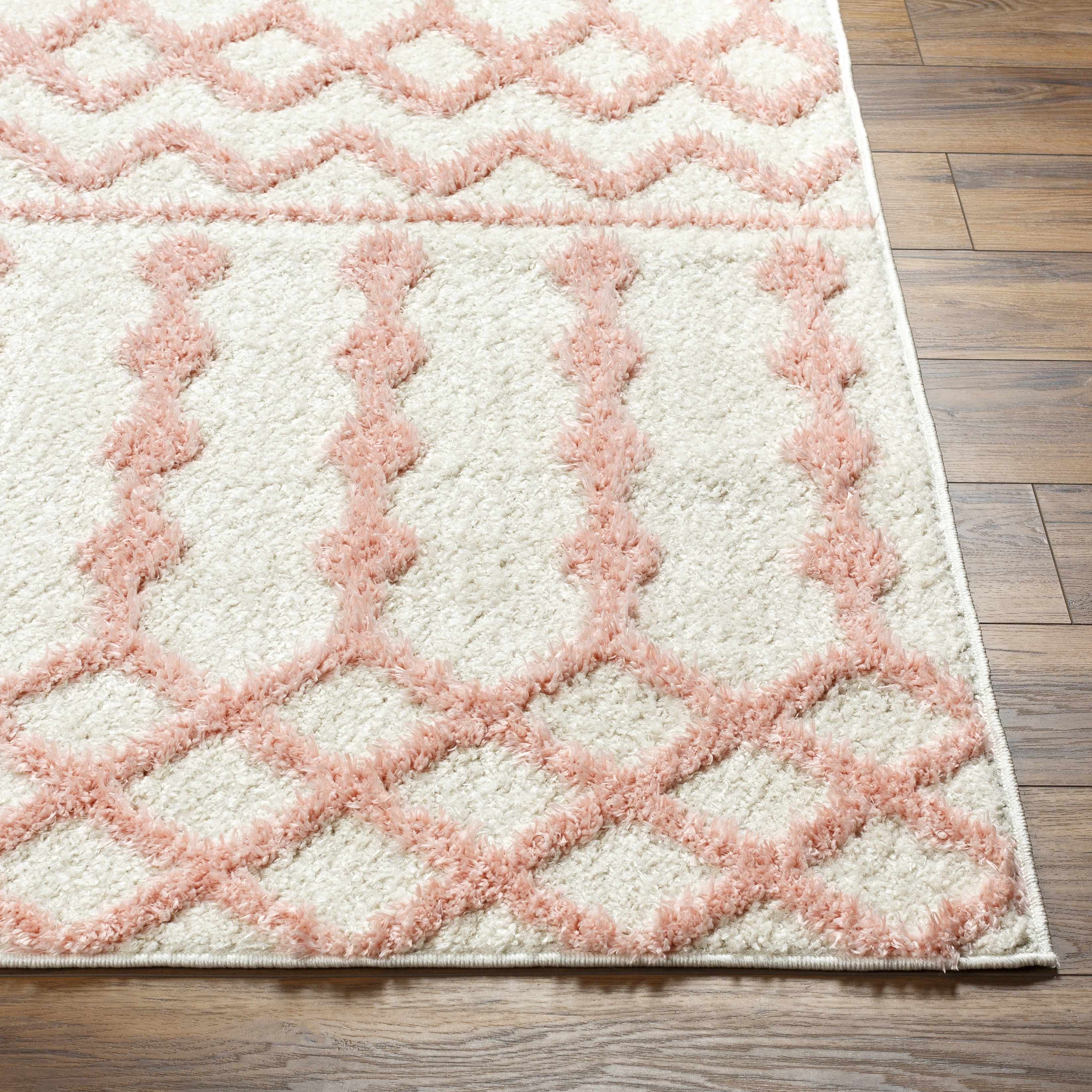 Darva Pink Plush Area Carpet - Image 5