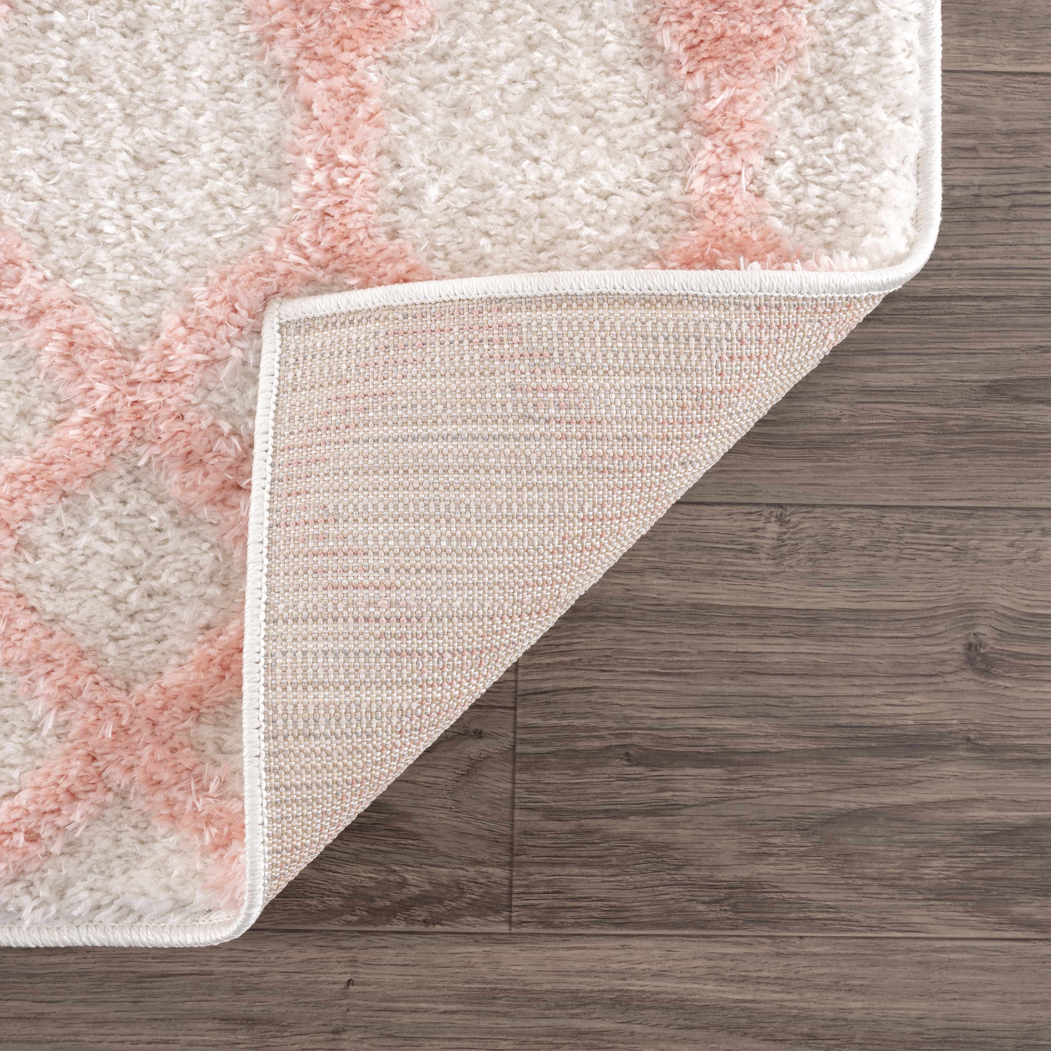 Darva Pink Plush Area Carpet - Image 6