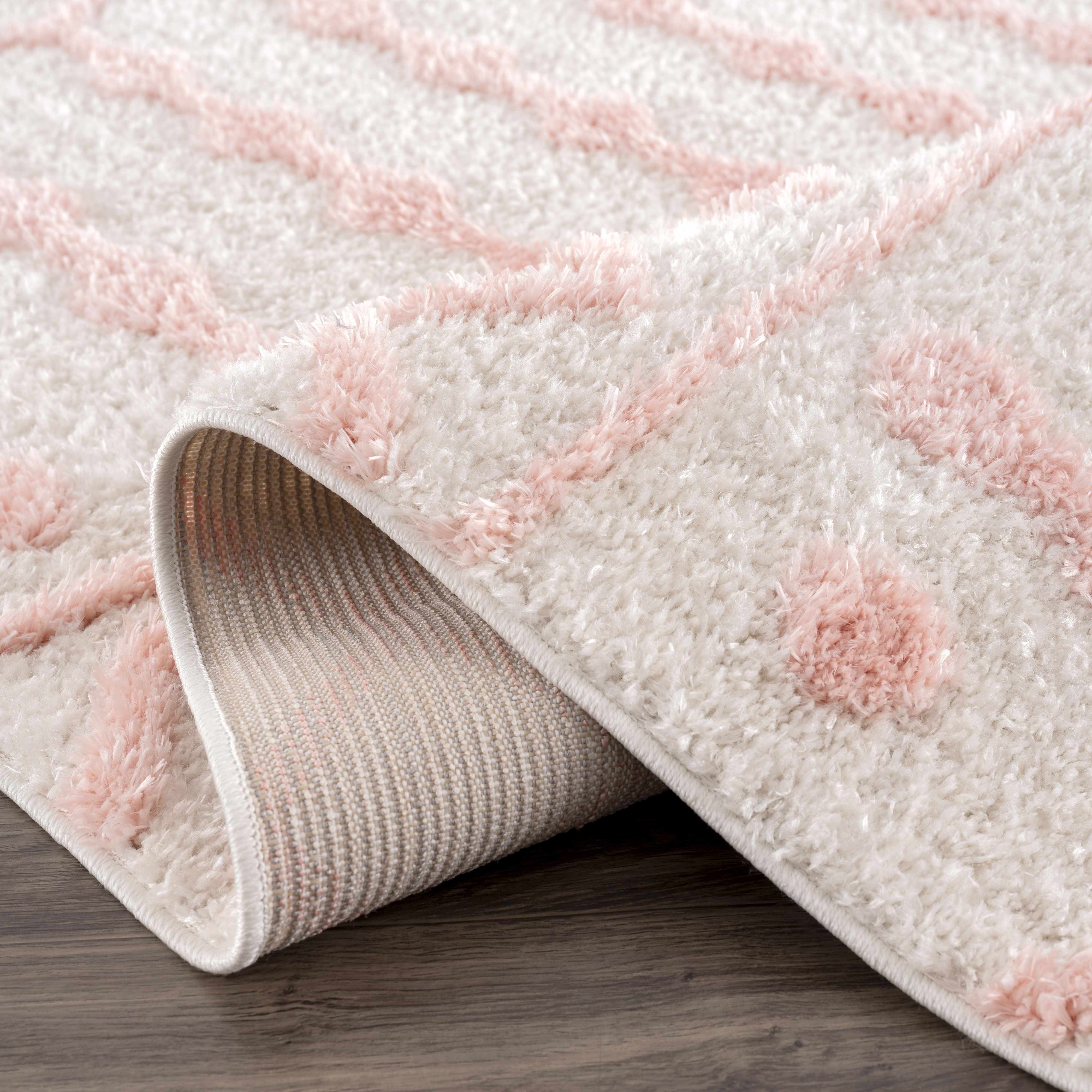 Darva Pink Plush Area Carpet - Image 8