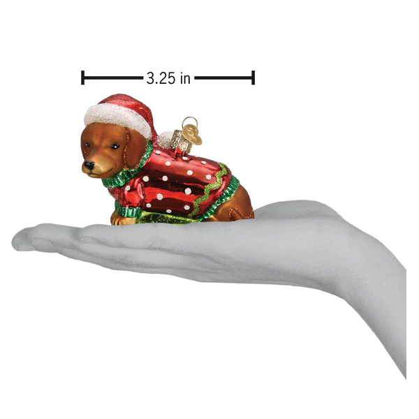 Dashing Dachshund Puppy Ornament - Image 6