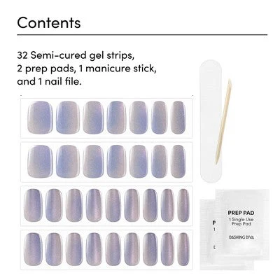 Dashing Diva Glaze Semi-Cured Gel Nail Polish Strips Baila con Fuego 32ct - Image 4