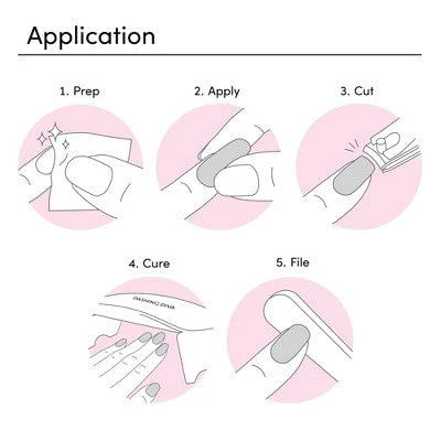 Dashing Diva Glaze Semi-Cured Gel Nail Polish Strips Ballerina Blush 32ct - Image 4