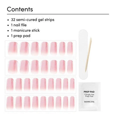 Dashing Diva Glaze Semi-Cured Gel Nail Polish Strips Jelly Glaze 32ct - New - Image 3