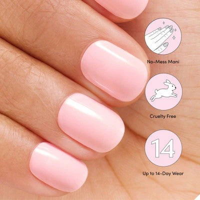Dashing Diva Glaze Semi-Cured Gel Nail Polish Strips Starter Kit Powder Pink 32ct - Image 6