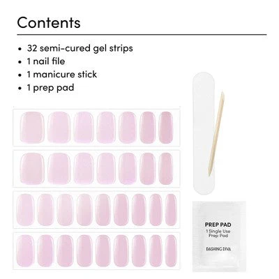 Dashing Diva Glaze Semi-Cured Gel Nail Polish Strips Unicorn Glaze 32ct - Image 3