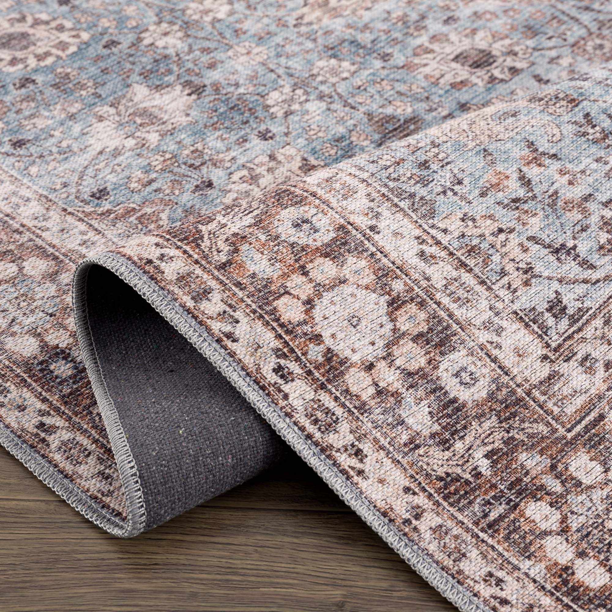 Dauis Blue Persian Style Washable Rug - Promo - Image 6