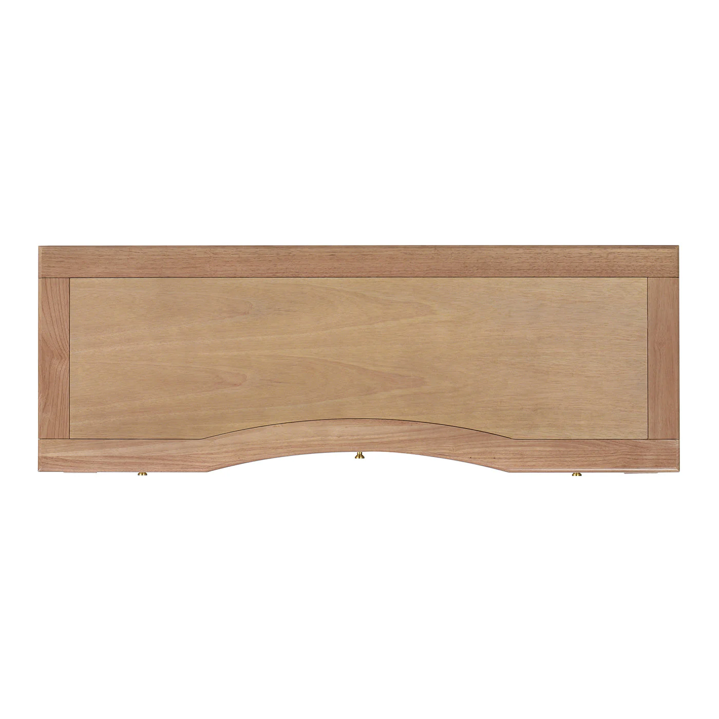 Dauphin 55" 3-Drawer Wood Executive Desk Natural Brown - Image 8