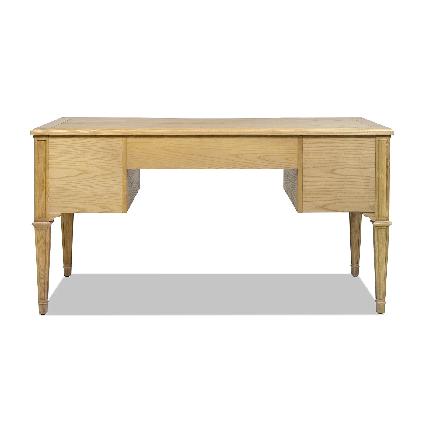 Dauphin Gold Accent 5-Drawer Wood Executive Desk - Image 6