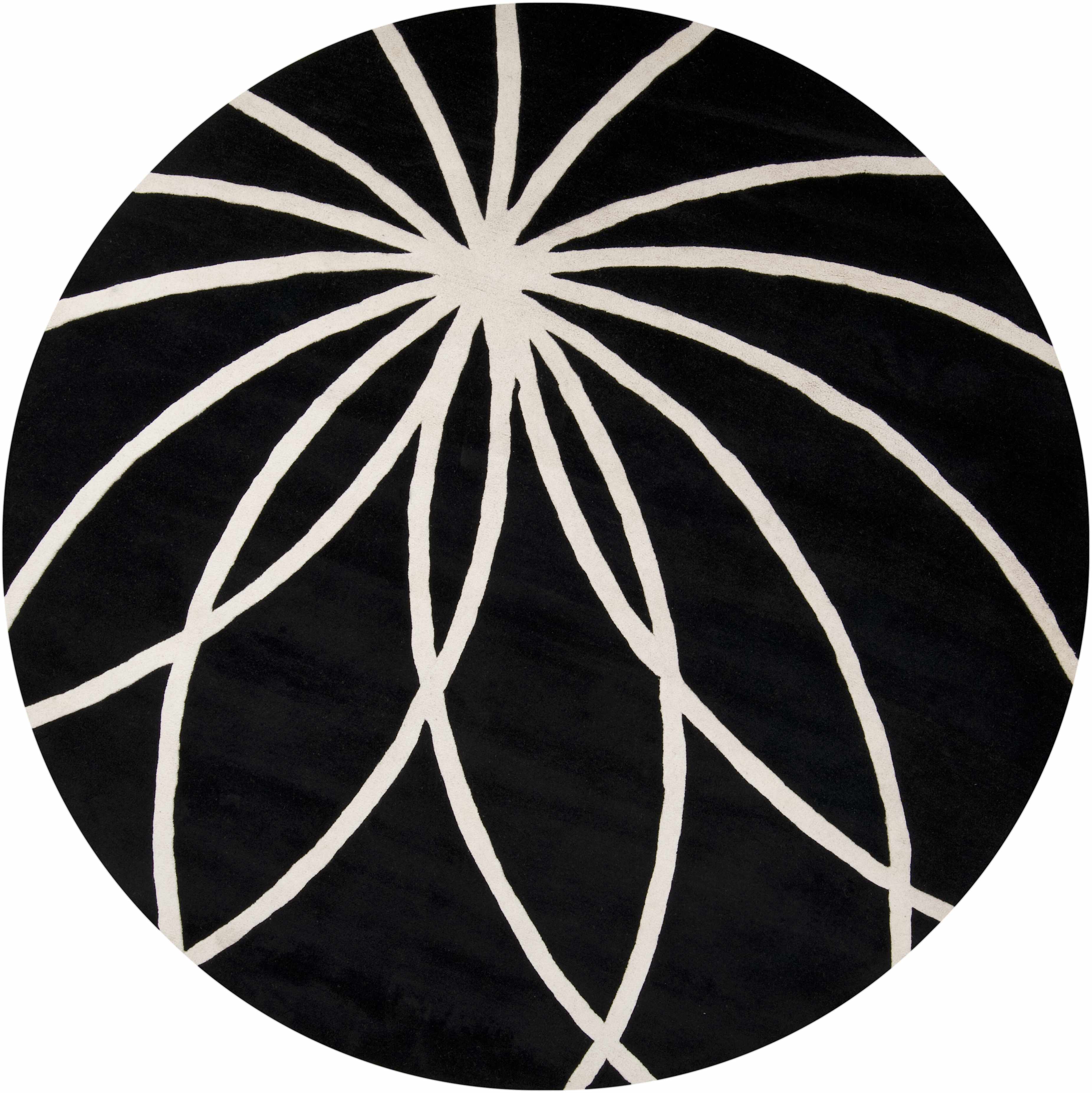 Davison Black Geometric Wool Carpet - Image 10