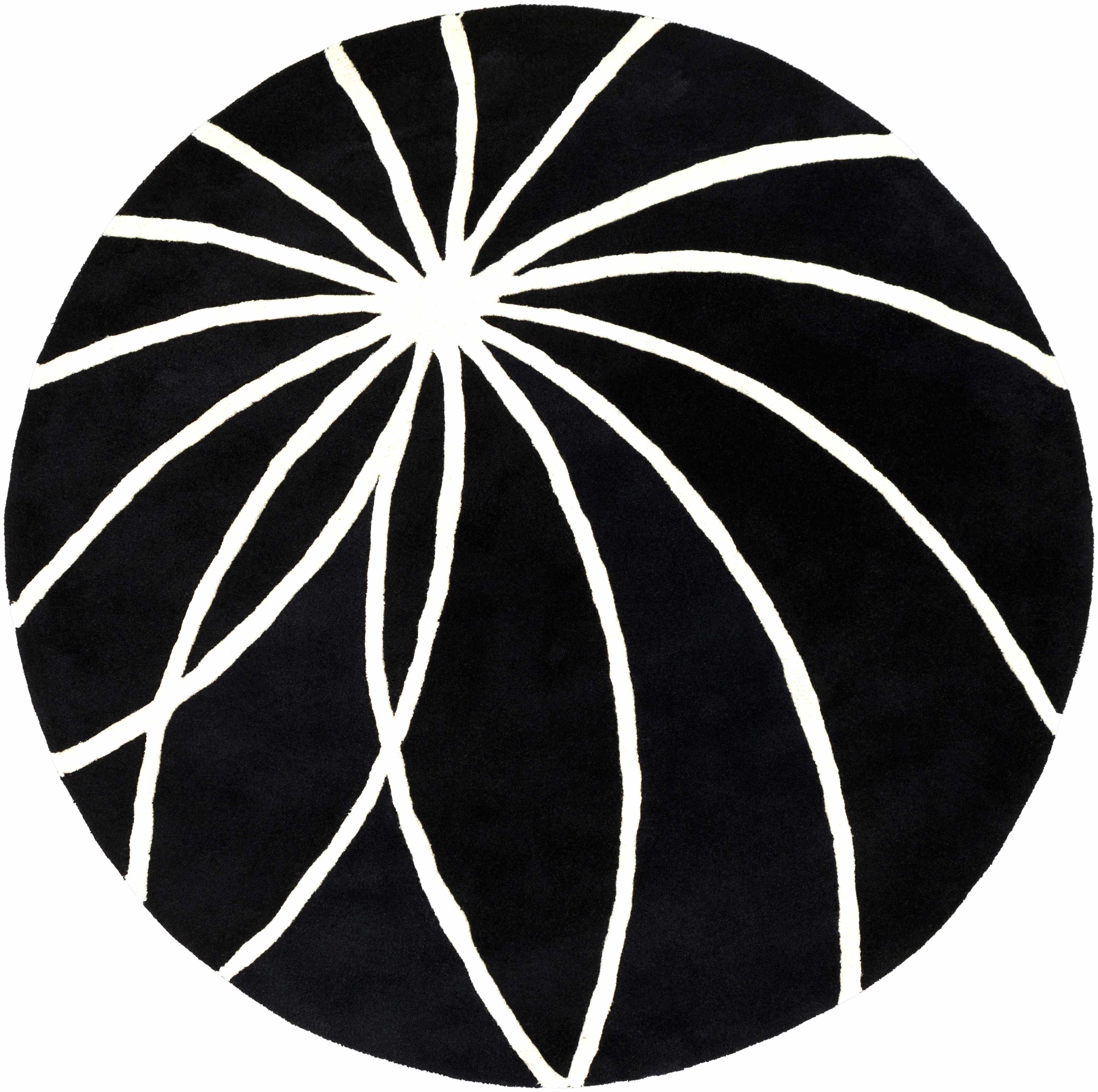Davison Black Geometric Wool Carpet - Image 16