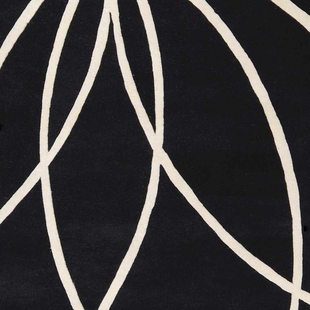 Davison Black Geometric Wool Carpet - Image 8
