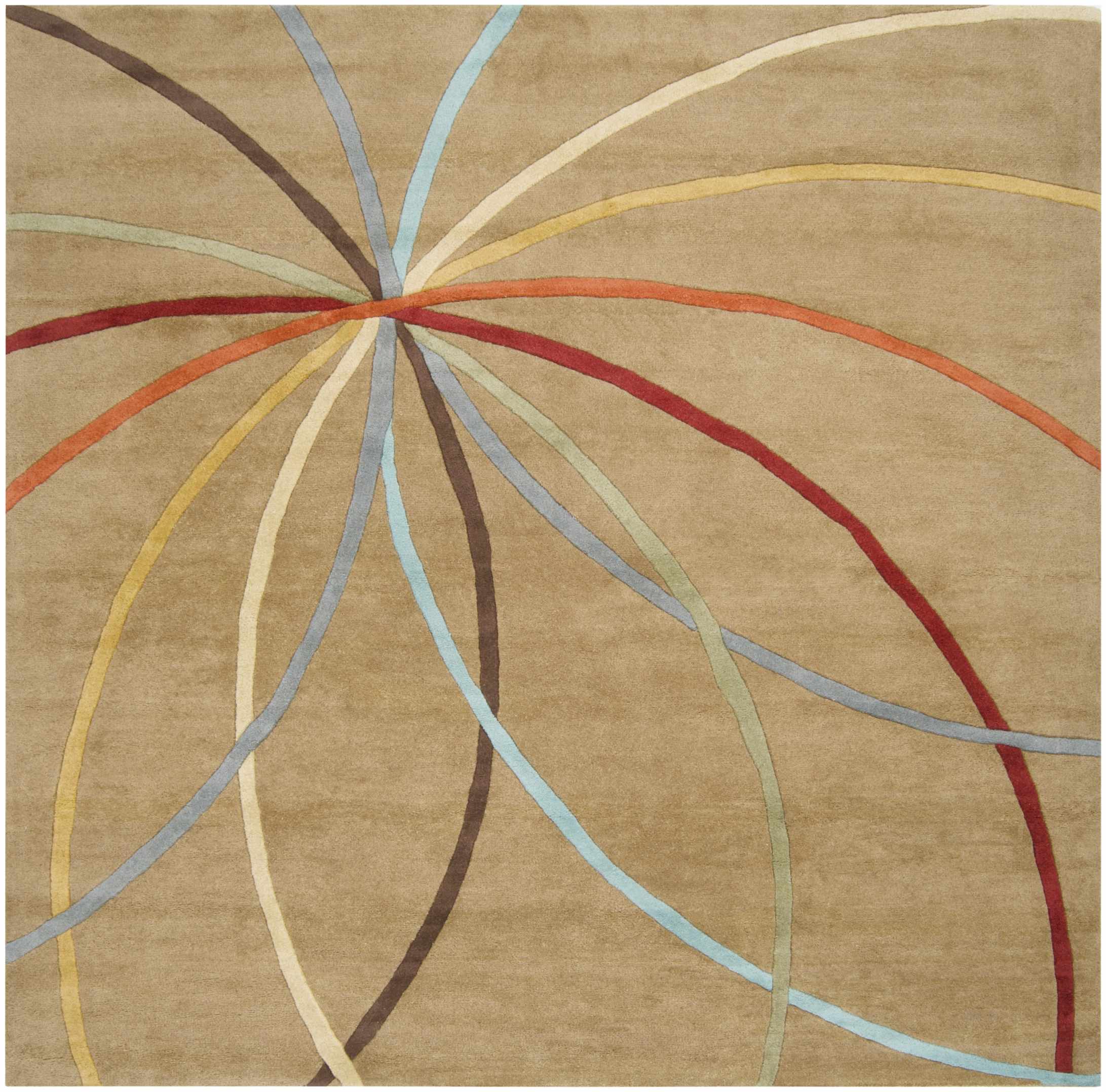 Davison Brown Geometric Modern Wool Rug - Image 12