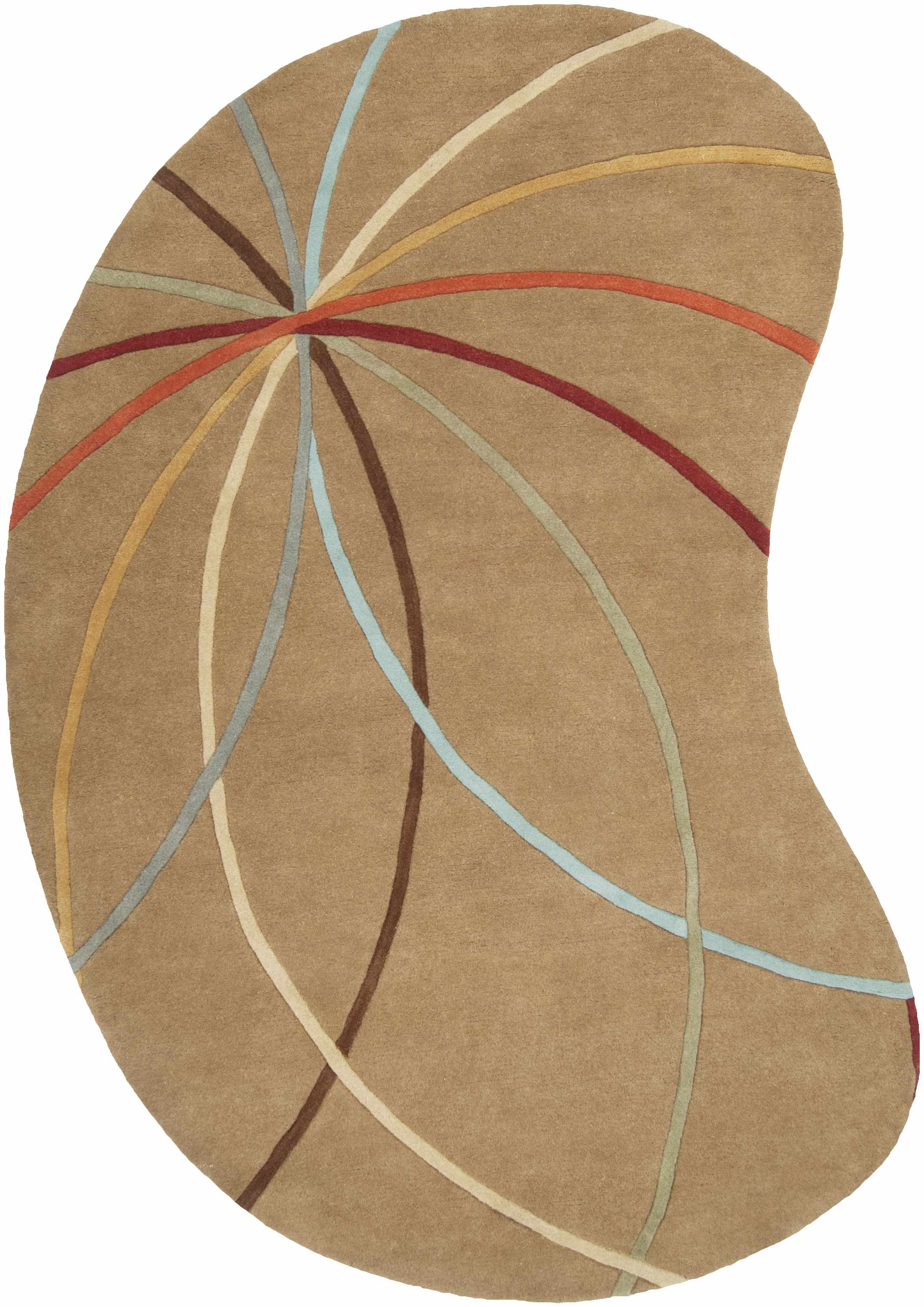 Davison Brown Geometric Modern Wool Rug - Image 14