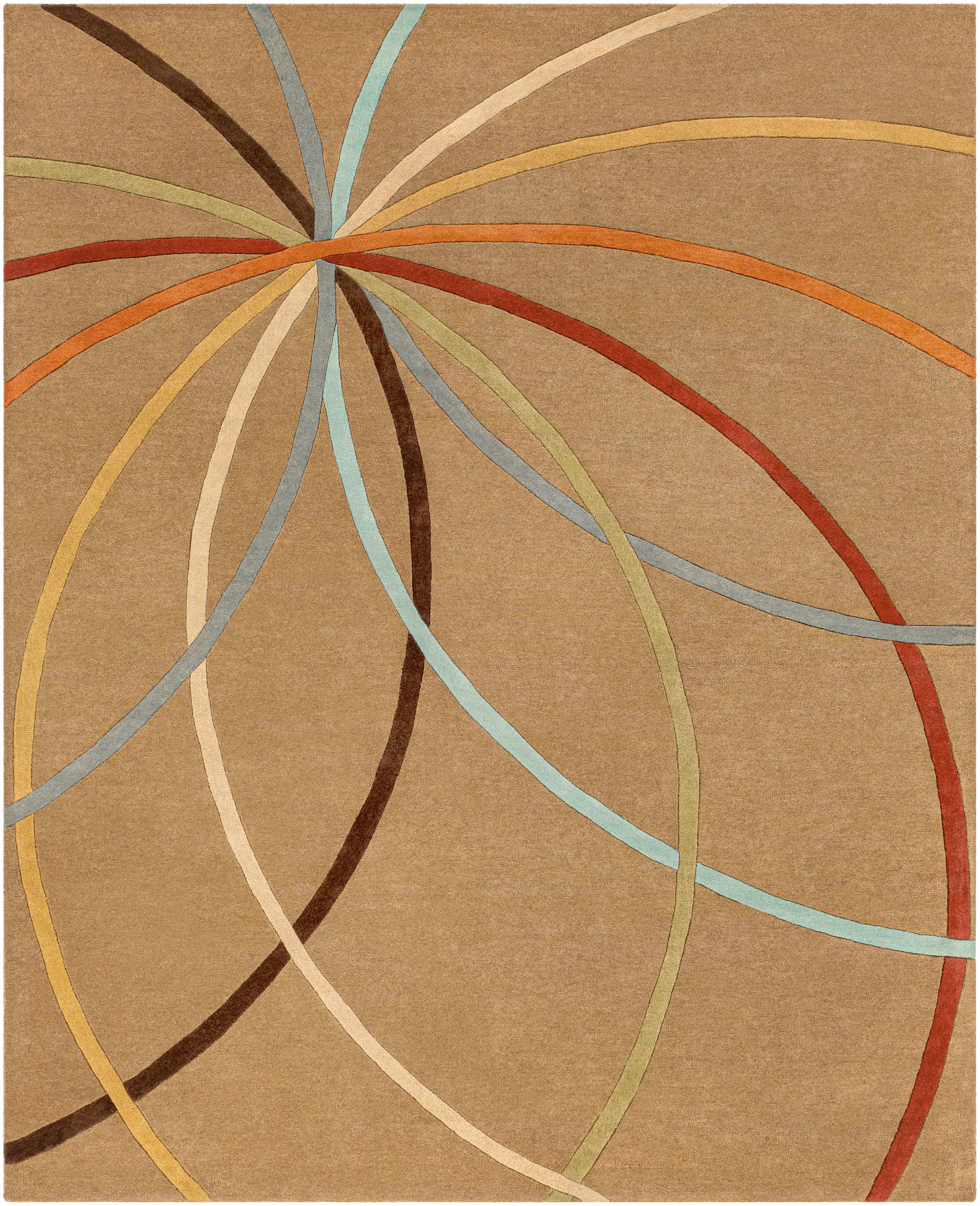 Davison Brown Geometric Modern Wool Rug - Image 15