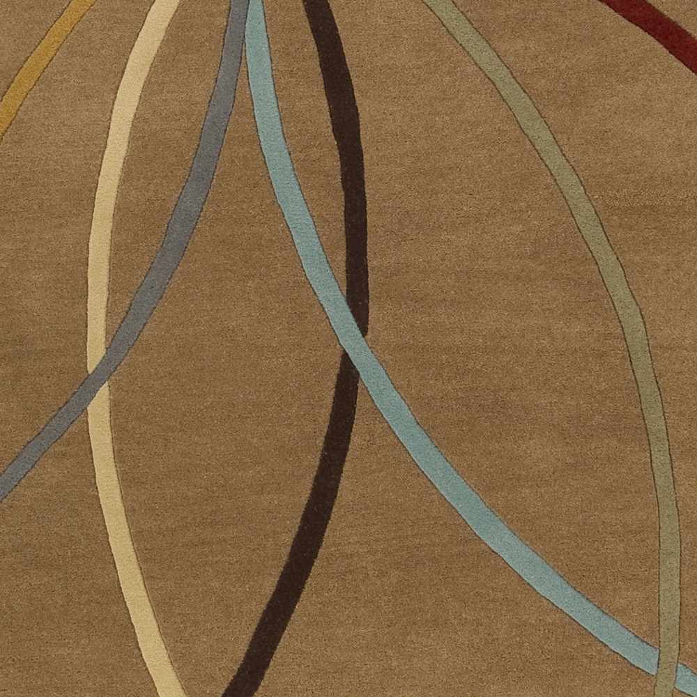 Davison Brown Geometric Modern Wool Rug - Image 6