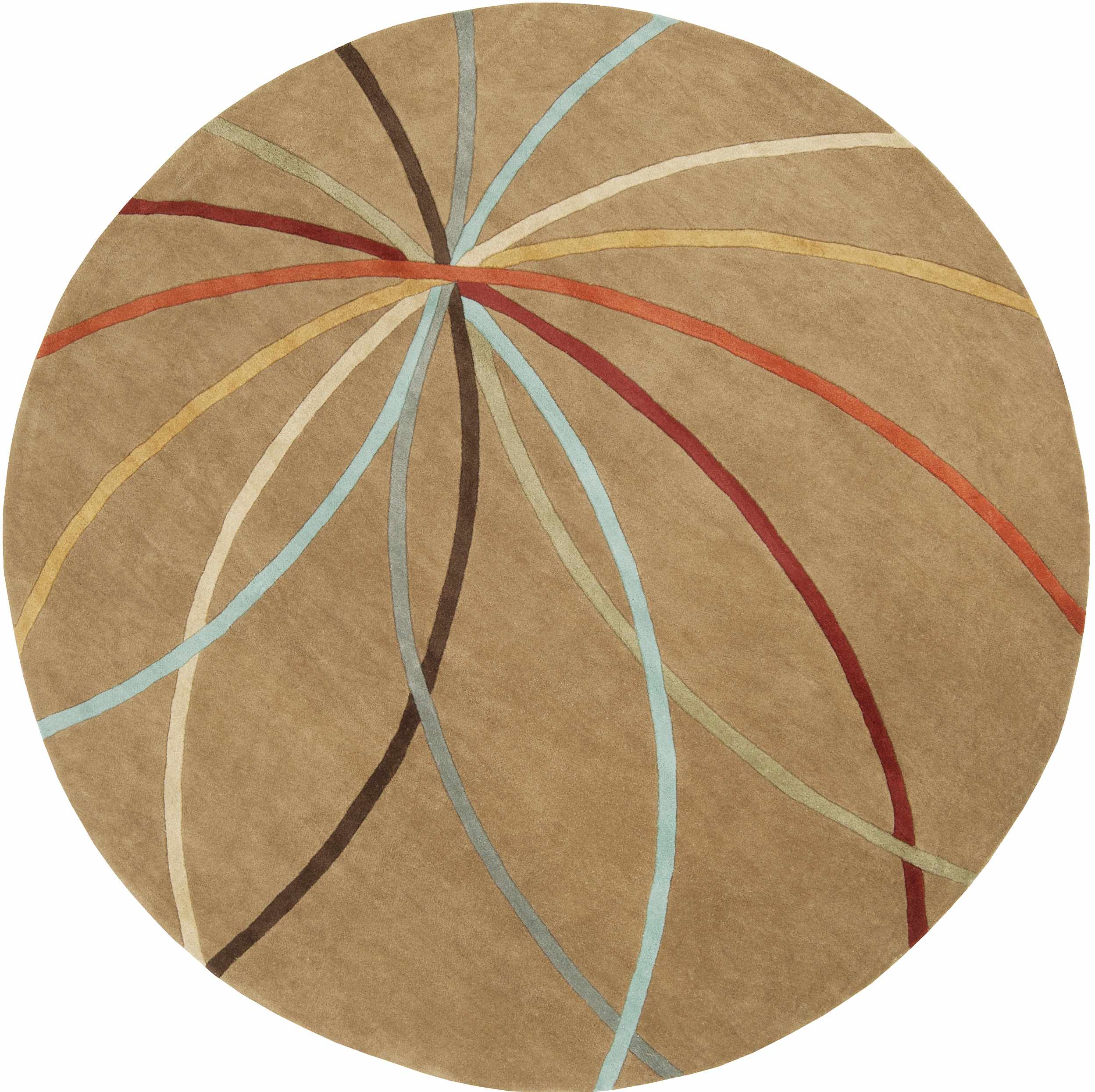 Davison Brown Geometric Modern Wool Rug - Image 8