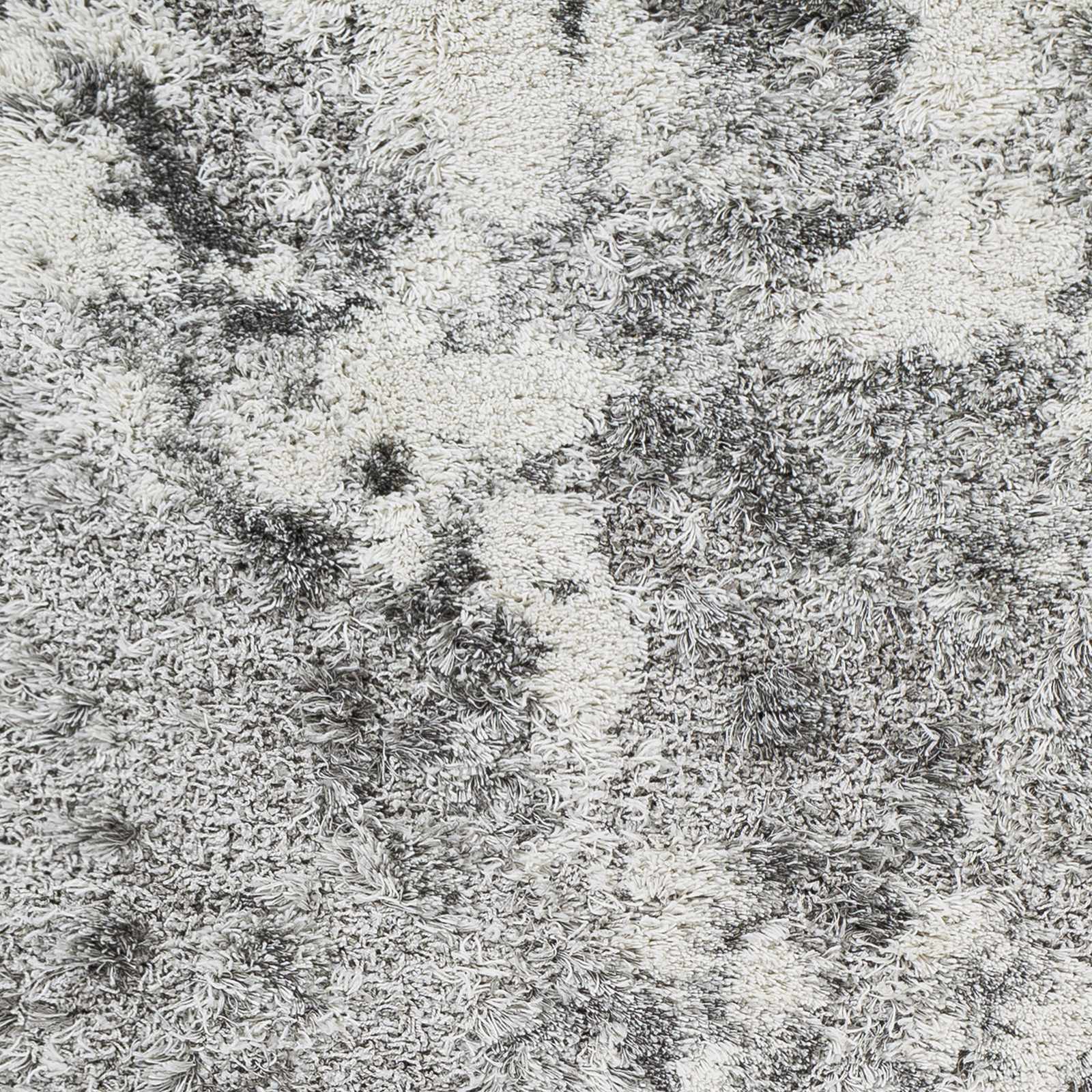 Dawesville Gray White Shag Area Rug - Image 4