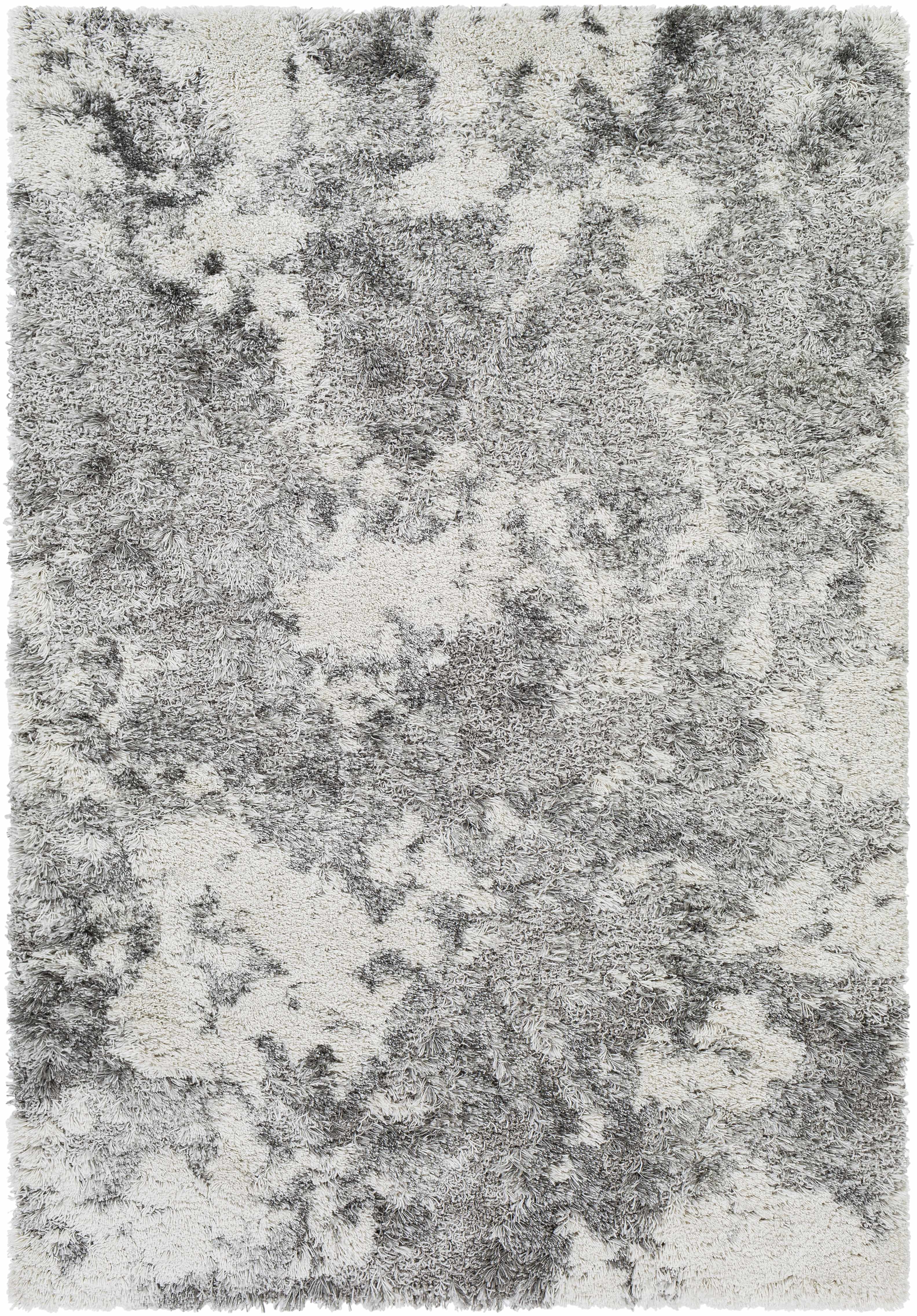 Dawesville Gray White Shag Area Rug - Image 5