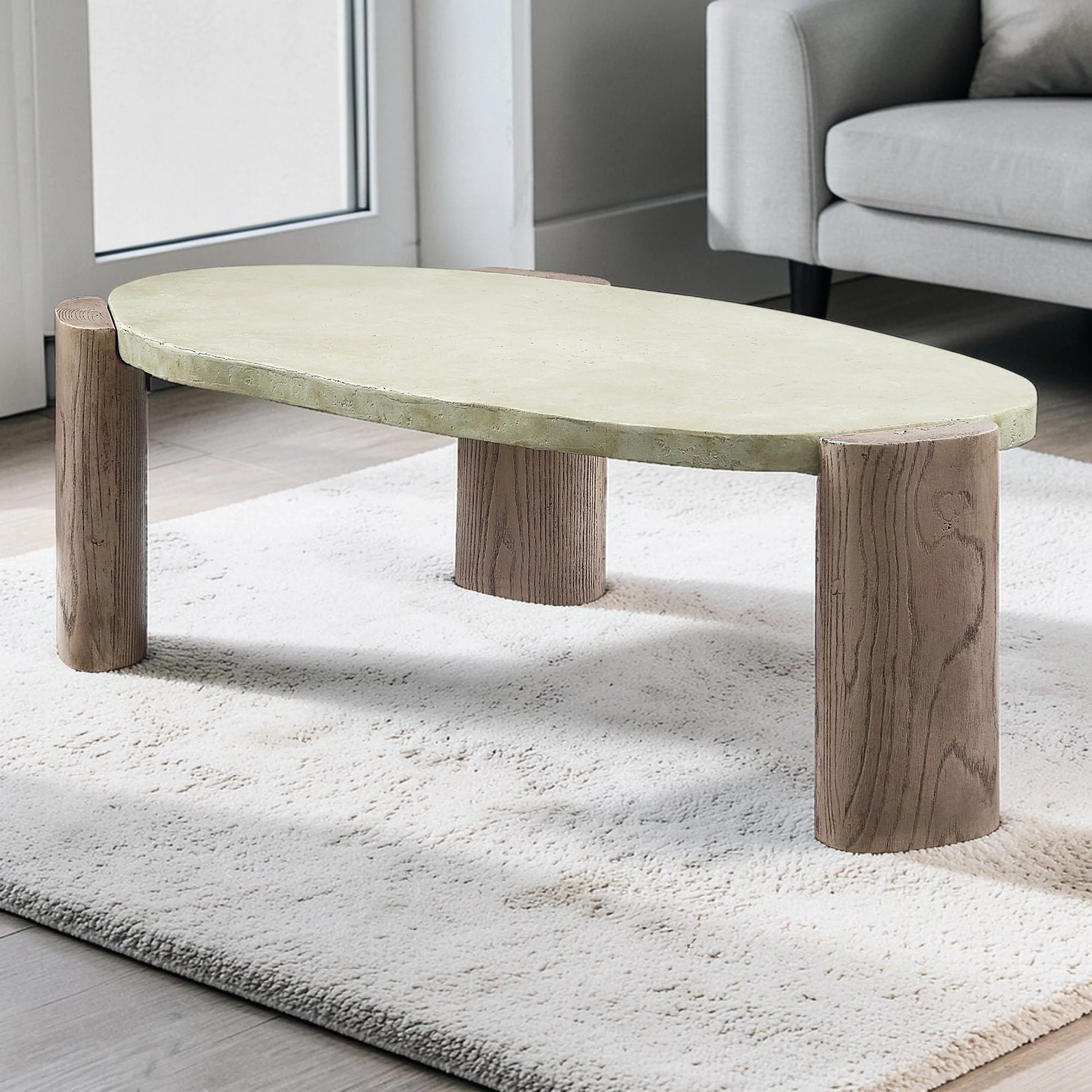 Dayana - Coffee Table - Oak / Off White - Image 3