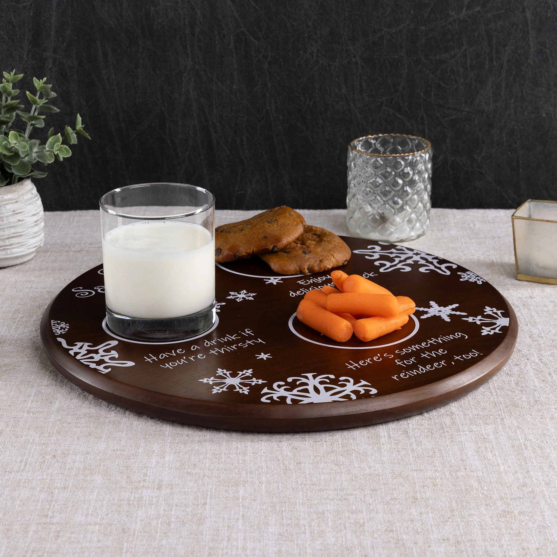 Dear Santa Milk & Cookies Serving Tray - Image 2