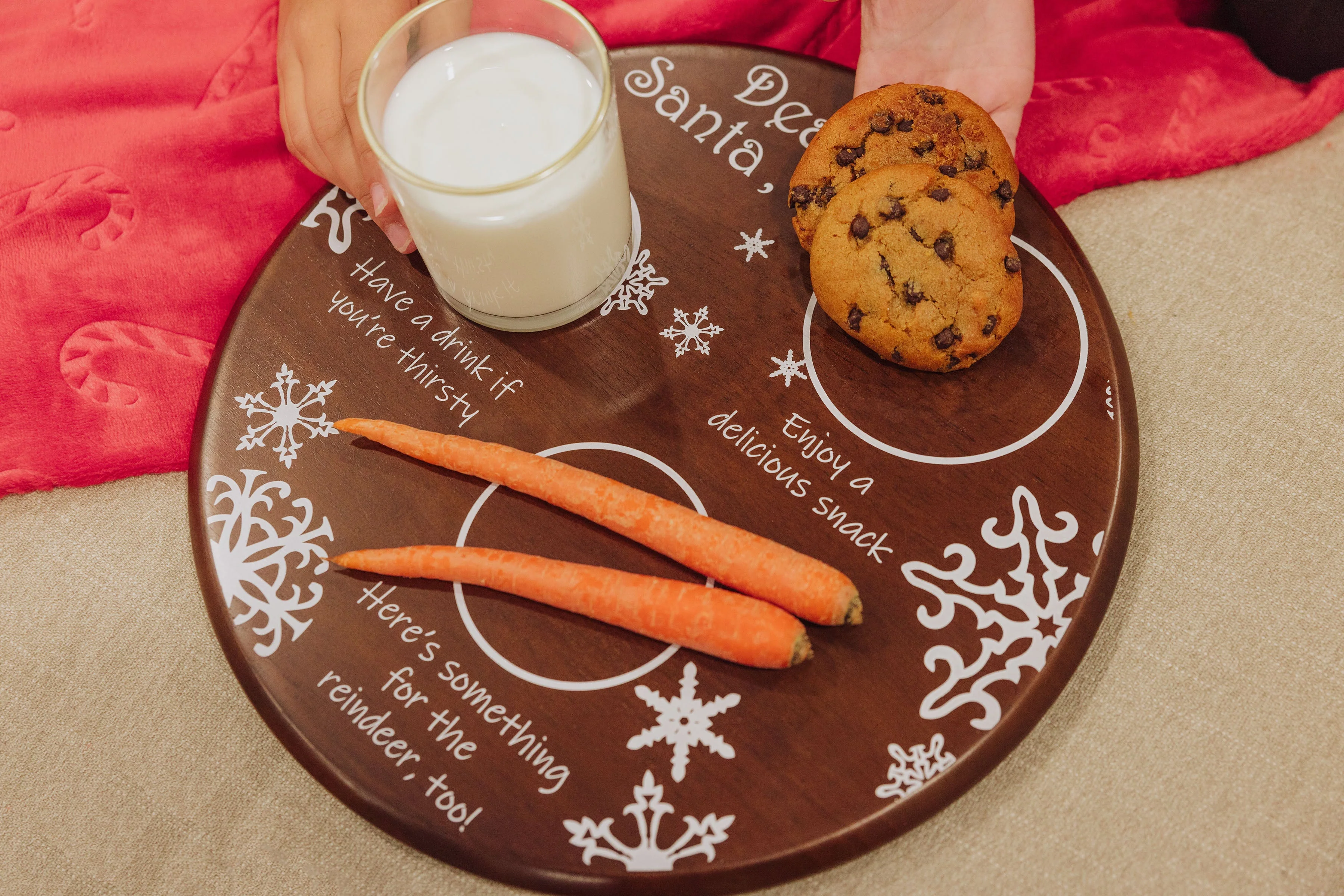Dear Santa Milk & Cookies Serving Tray - Image 4