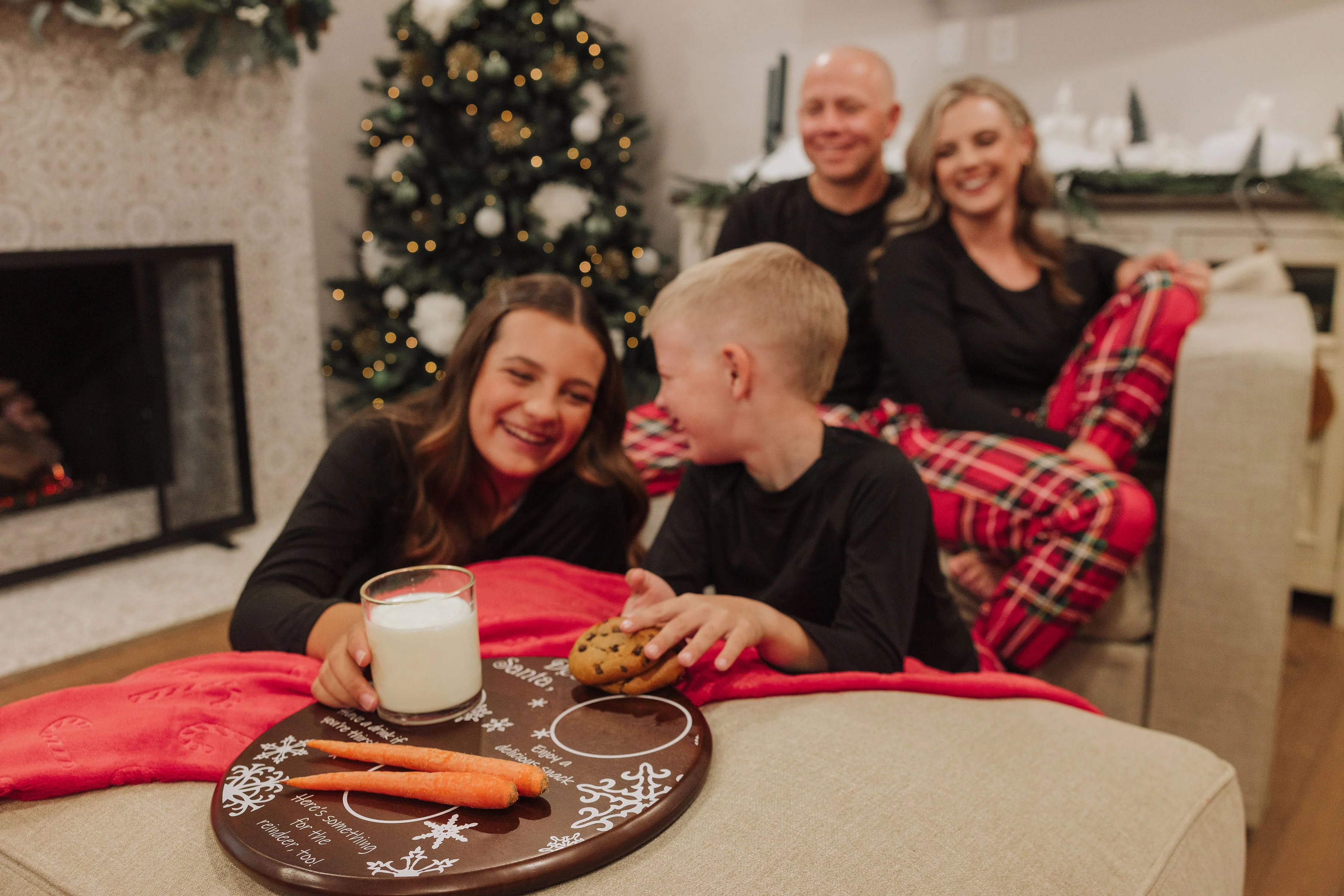 Dear Santa Milk & Cookies Serving Tray - Image 6