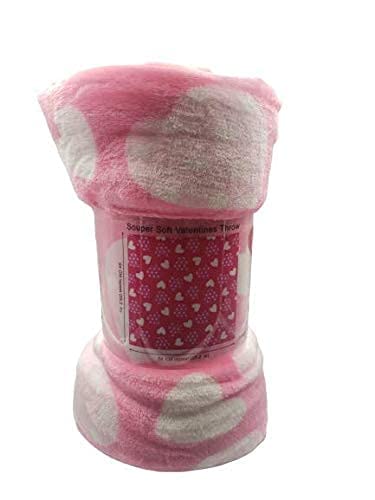 Decor&More Amor Eterno Be Mine Love Collection Valentine's Day Heart Ultra Plush Throw Blanket (50" x 60") - - Image 21