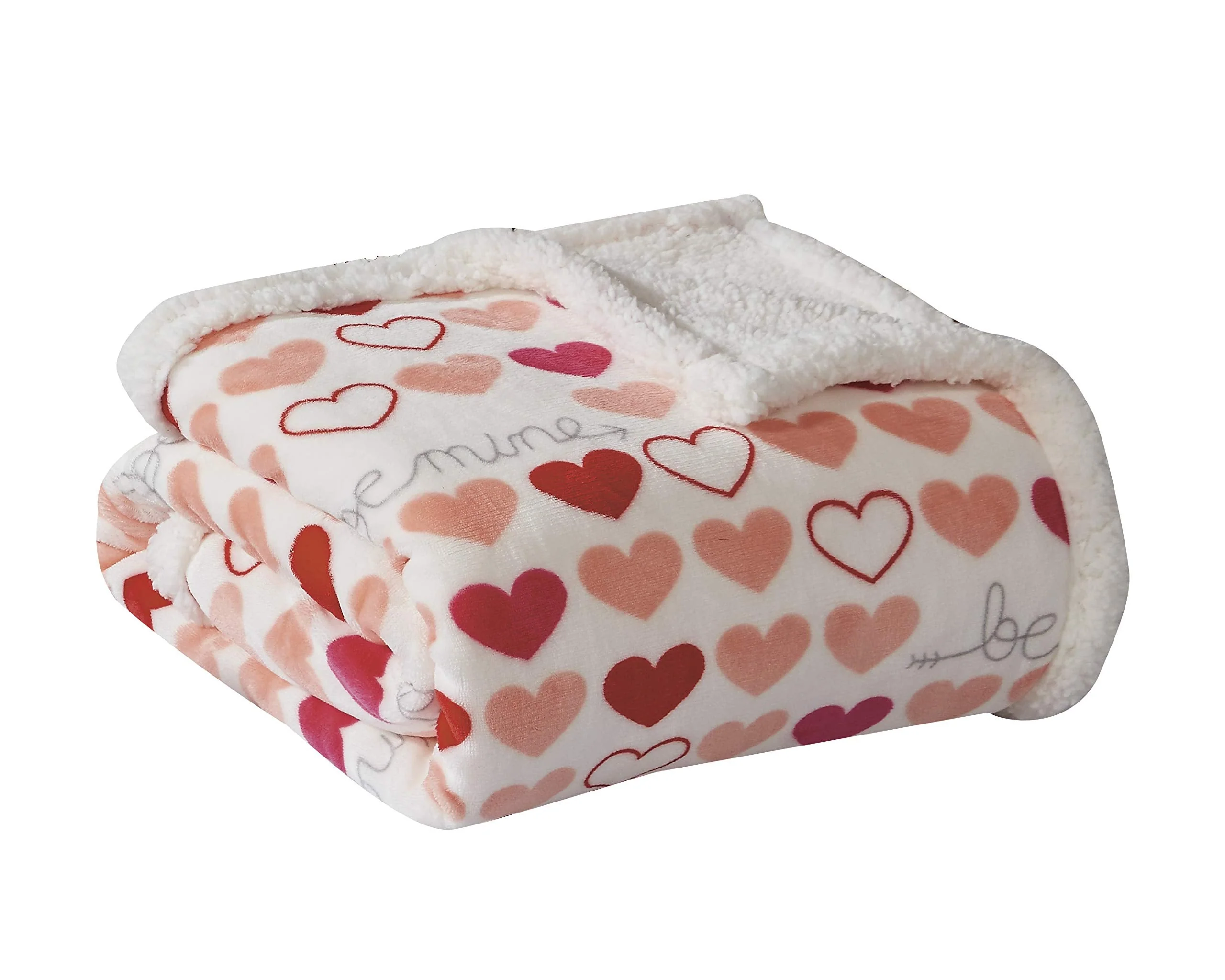 Decor&More Amor Eterno Be Mine Love Collection Valentine's Day Heart Ultra Plush Throw Blanket (50" x 60") - - Image 23